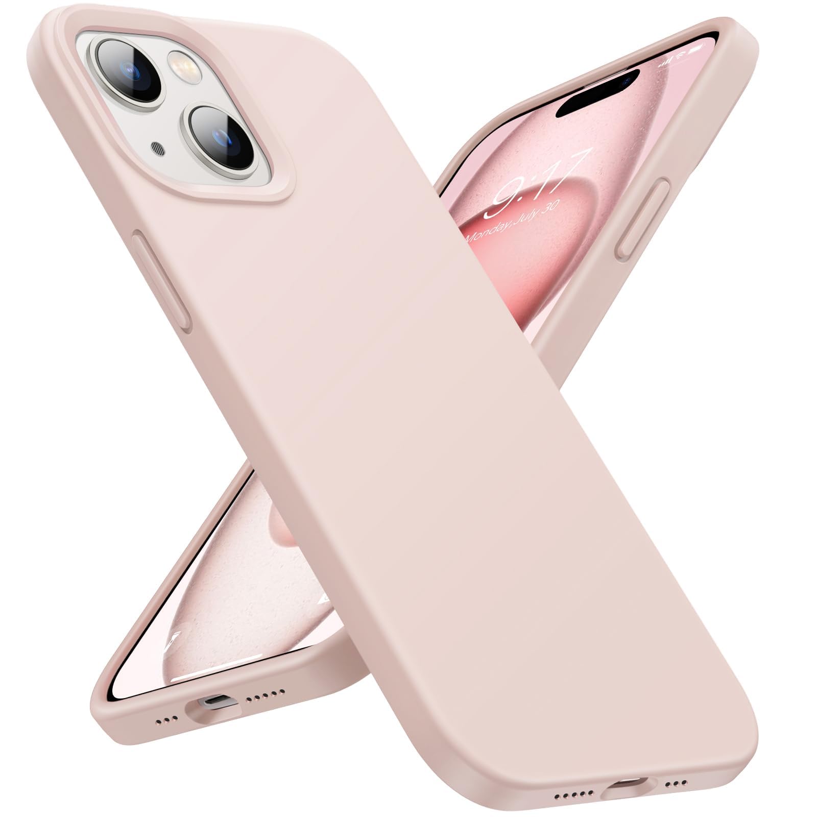 Buydot Designed For Iphone 15 Case, Silicone Phone Case [Scratch Resistant Ultra Fine Fiber Lining] [Military Grade Anti Drop] S