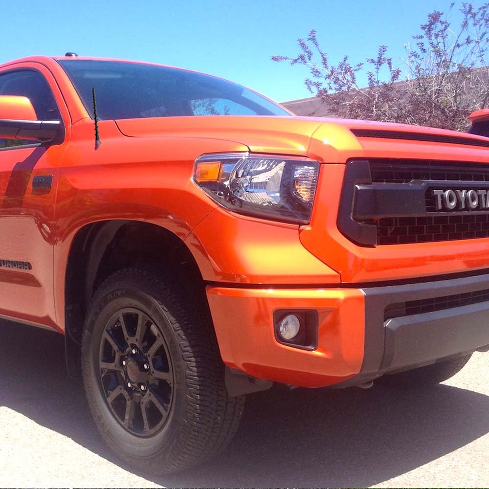 Vofono 9 Spiral Inch Antenna Fits For 1995 2025 Toyota Tundra Tacoma Fj Cruiser, Toyota Accessories Car Wash Proof Flexible Rubber Copper Tundra Tacoma Antenna Designed For Optimized Fm/Am Reception