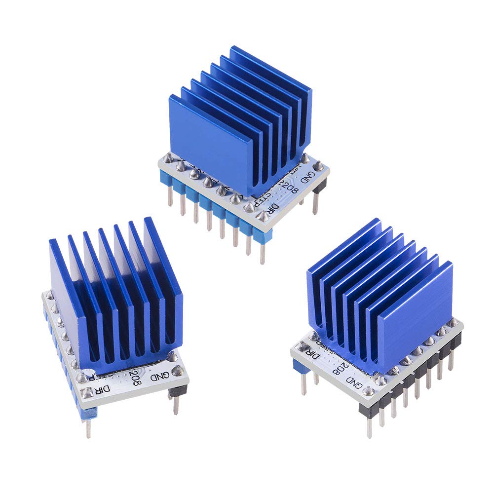 10Pcs Tmc2208 3D Printer Stepper Motor Driver,Tmc2208 V1.2 Stepper Driver Module Carrier With Heat Sink Screwdriver For 3D Print
