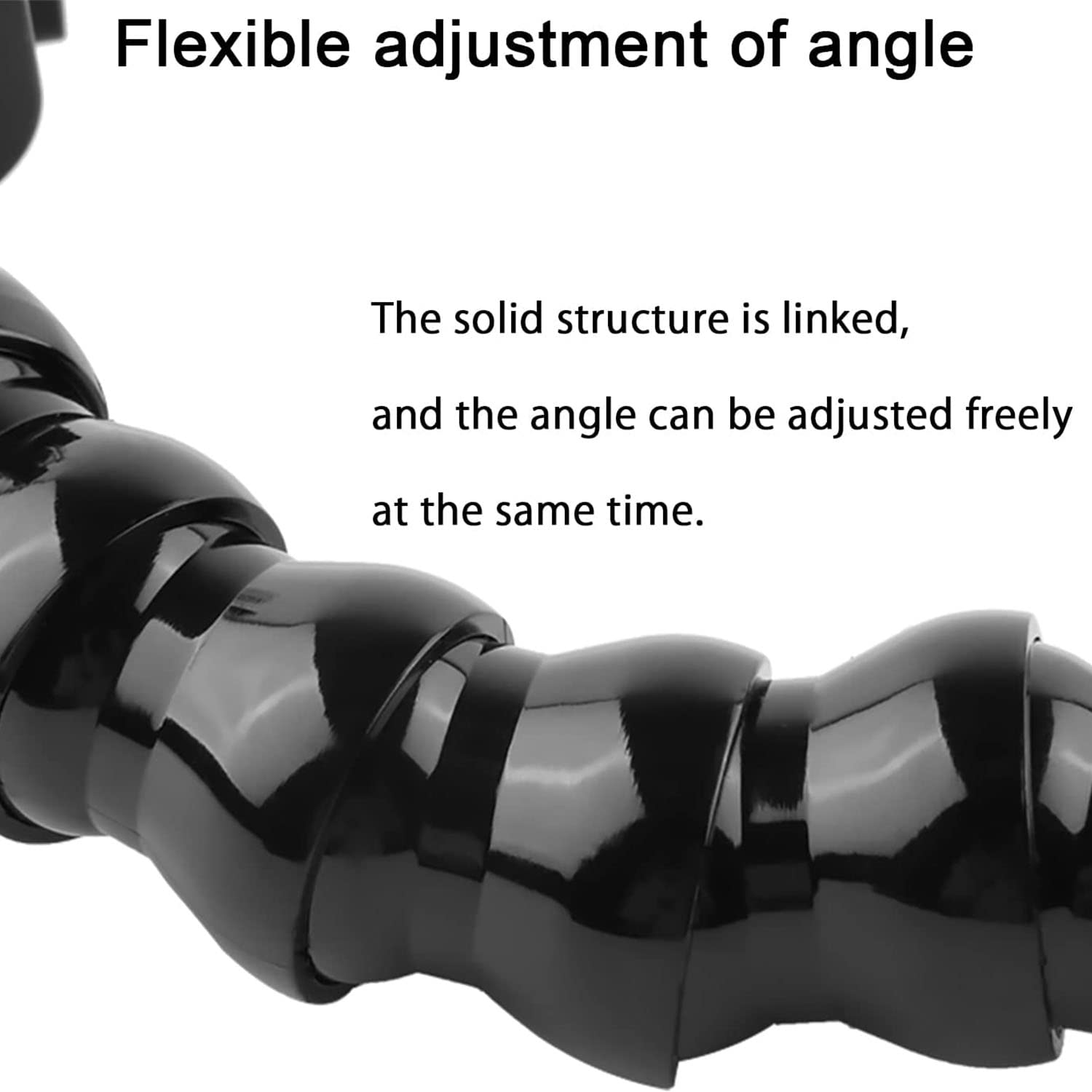 Fitstill Jaws Flex Clamp Mount With Adjustable Gooseneck 19 Sections Compatible With Go Pro Hero 13,12,11,10,9,8,7,6,5,4,Session, 3+,3,2,1,Max,Fusion,Dji Osmo Action 1/2/3 Action Cameras