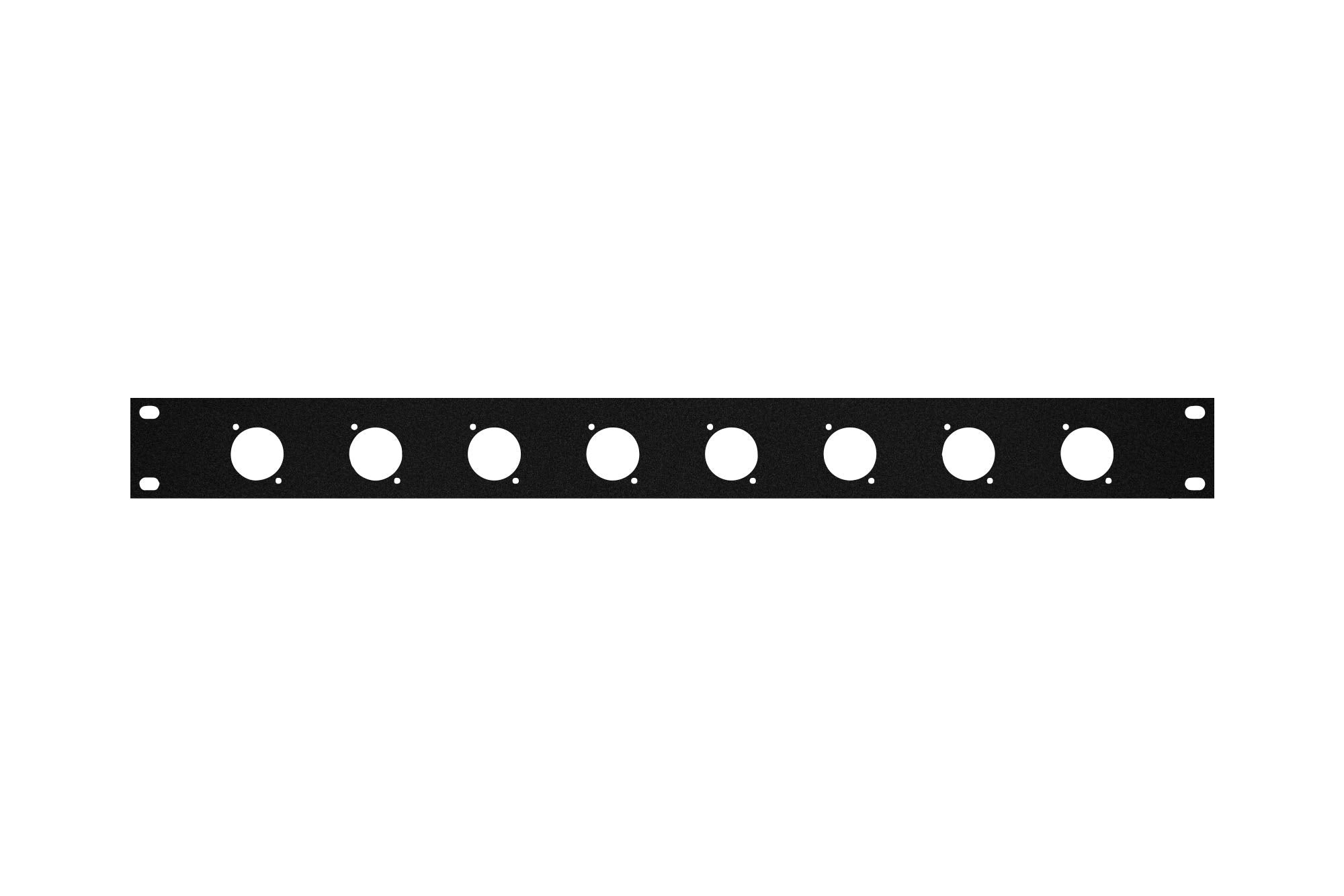 OSP Cases | Metal Rack Panel | 1-Space | 8 D-Series Punch-Outs
