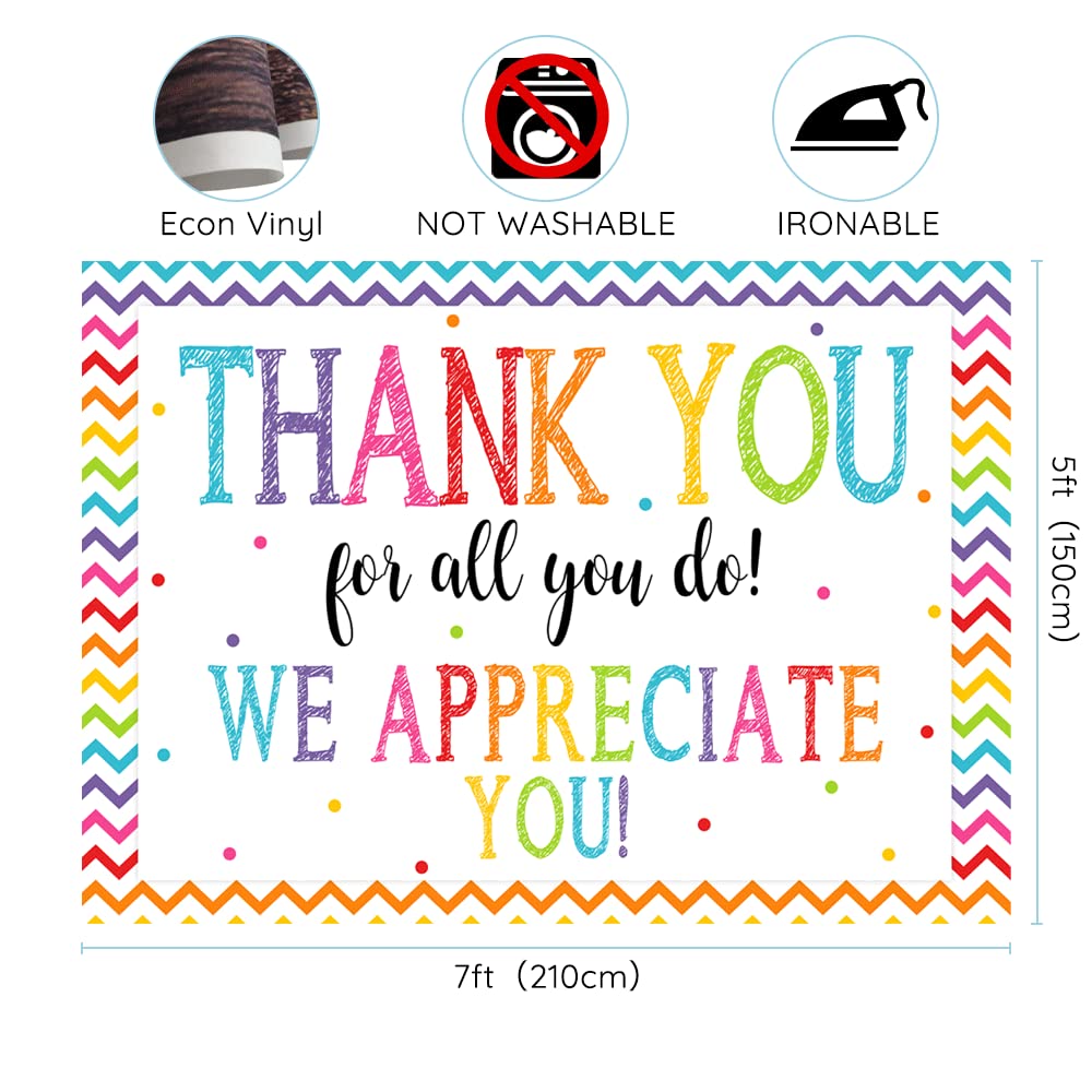 7X5Ft Thank You For All You Do Backdrop Congratulations Graduates Background Be Thankful To The Teacher Doctor Staff We Apprecia
