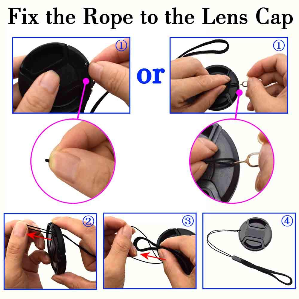 40.5Mm Snap-On Lens Cap Cover With Keeper For Sony E-Mount 16-50Mm F3.5-5.6 Lens For Sony Alpha A6600 A6500 A6400 A6300 A6100 A6