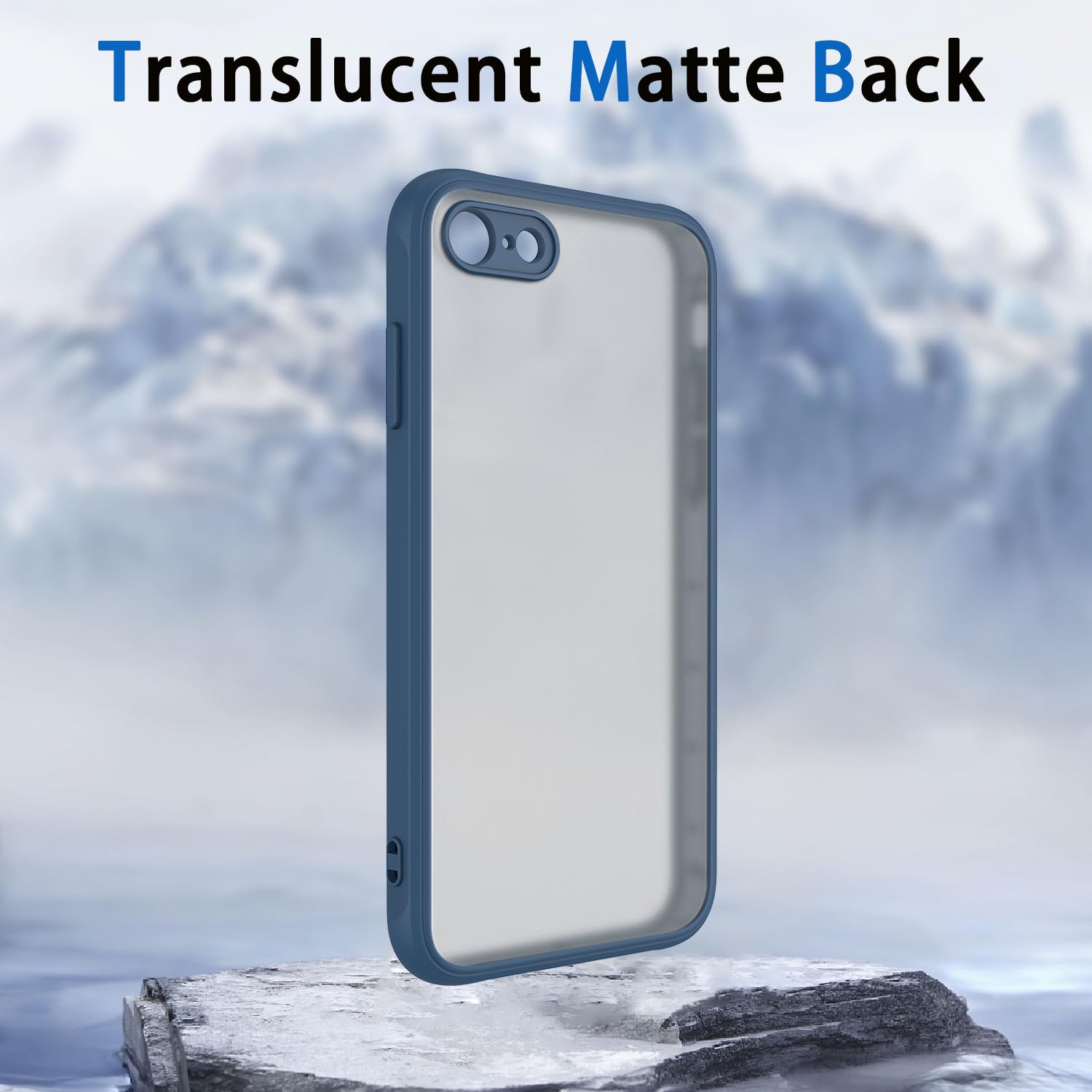 Matte Case For Iphone Se Case 2022/3Rd/2020/2Nd Gen, Iphone 8/7 Case,Shockproof Protective Hard Back Slim Case For Iphone Case 4