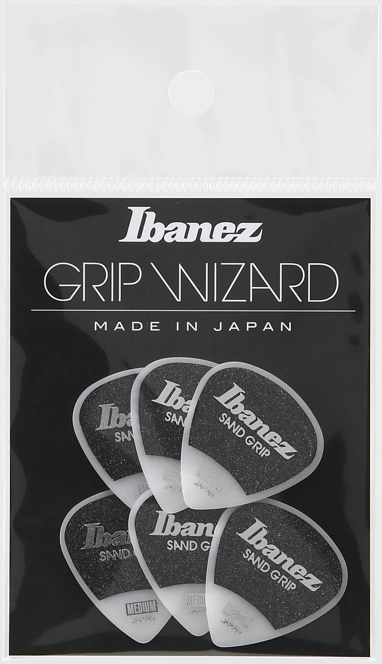 Ibanez Grip Wizard Series Sand Grip Pick Pa16Msg Wh White