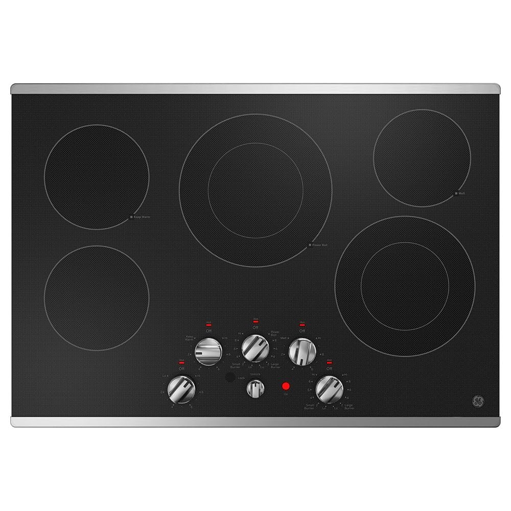 Ge Jep5030Stss 30 Inch Stainless Steel 5 Burner Electric Built In Cooktop