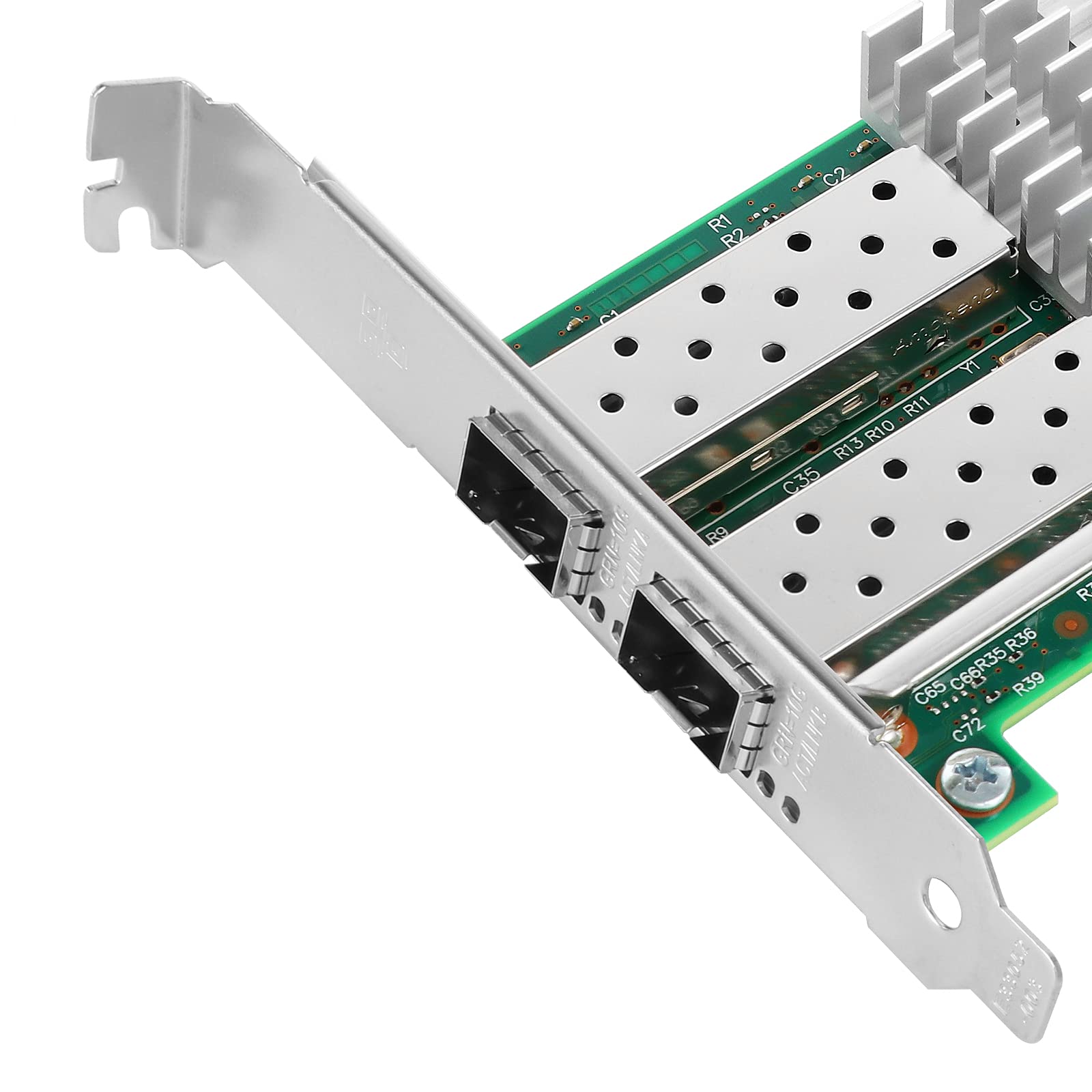Vogzone For Intel X520 Da2/X520 Sr2 10Gbe Converged Network Card Dual Sfp+ Port Pci E X8 With Intel 82599Es Chip