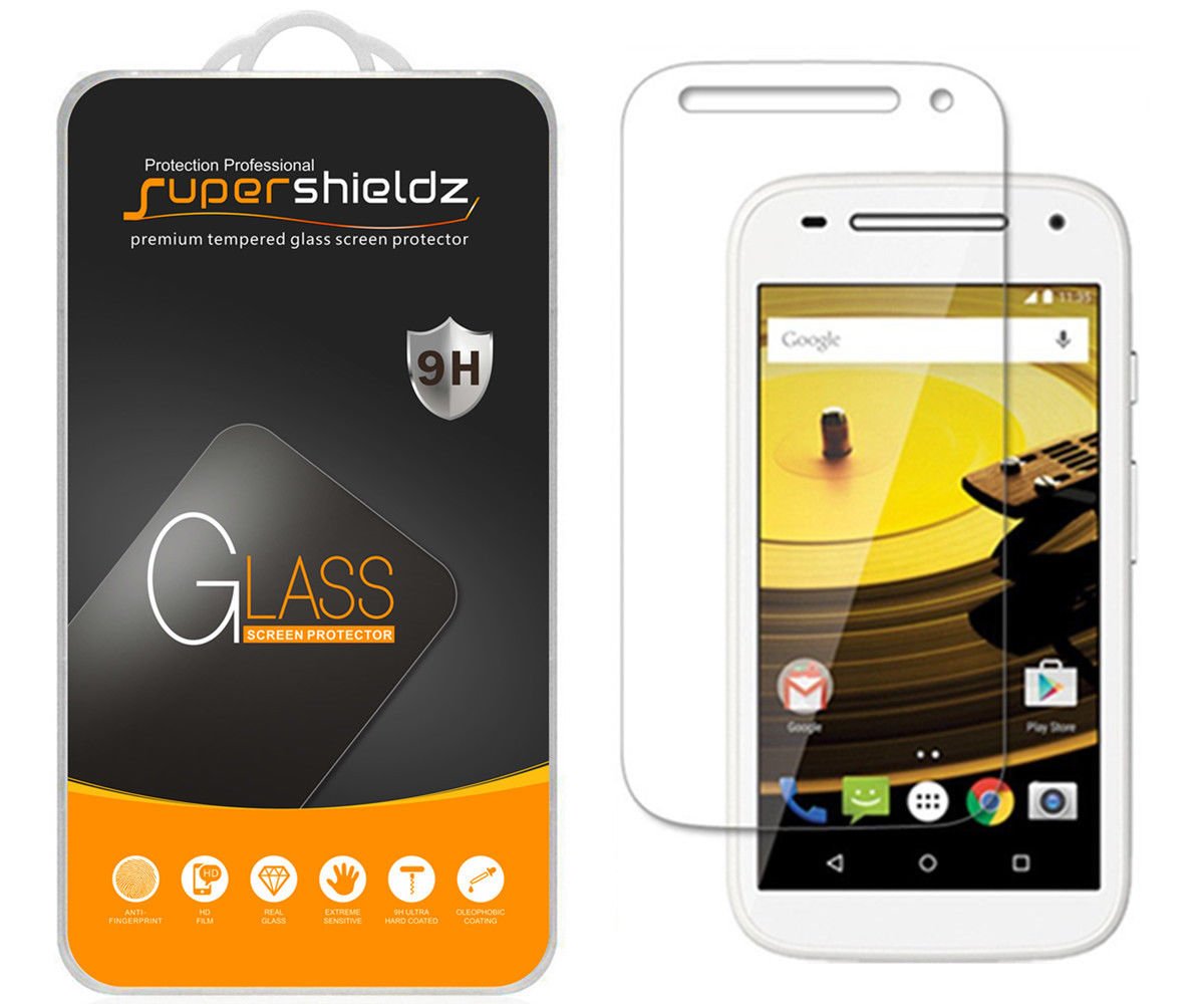 Supershieldz (2 Pack) Designed For Motorola Moto E (2Nd Generation) Tempered Glass Screen Protector, Anti Scratch, Bubble Free
