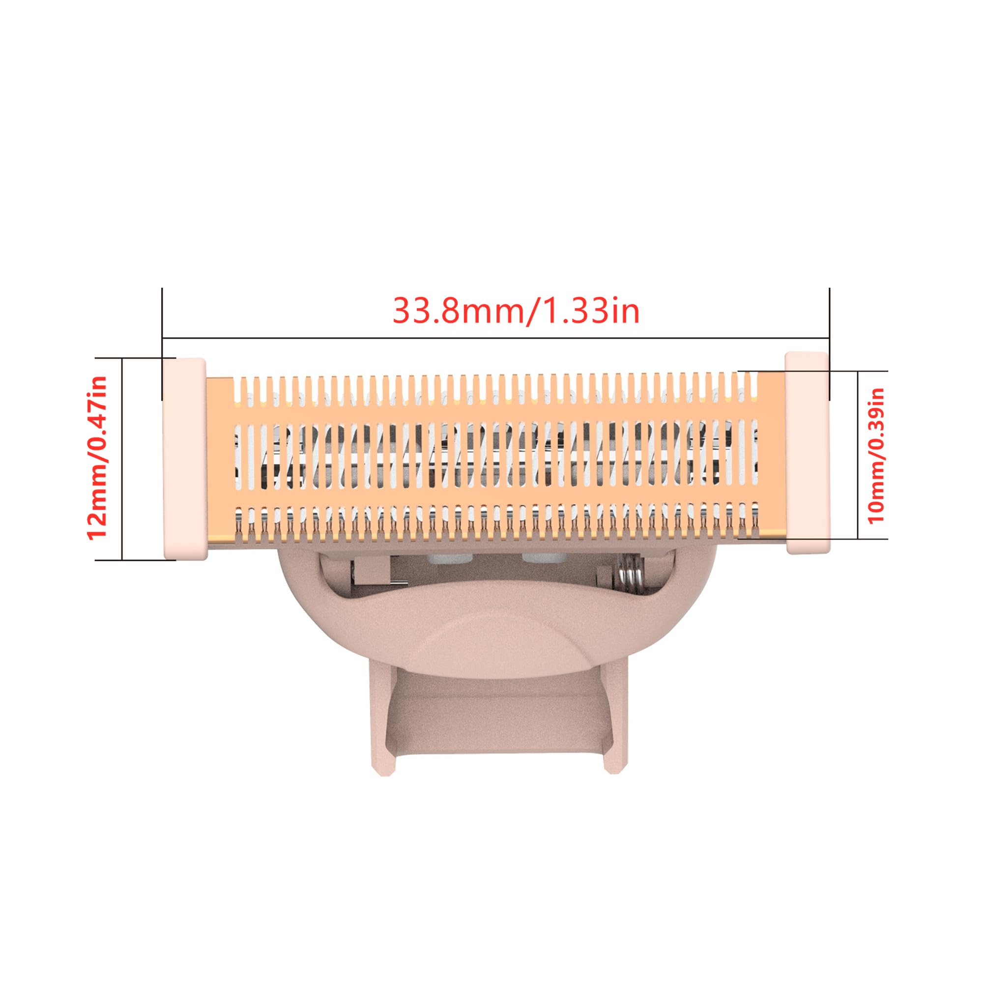 2 Pack Body Razor Replacement Heads For Flawless Nu Razor And Finish Touch Replacement Blades For Women,Rose Gold