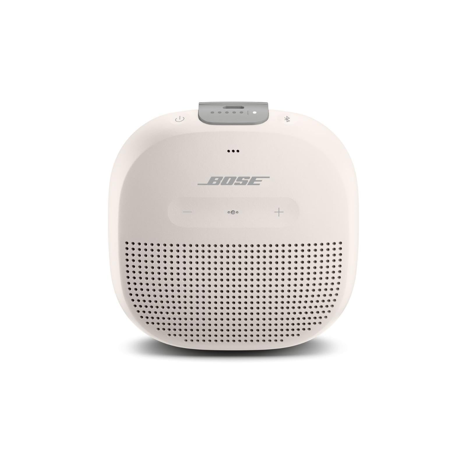 Bose Soundlink Micro Bluetooth Speaker: Small Portable Waterproof Speaker With Microphone, White Smoke