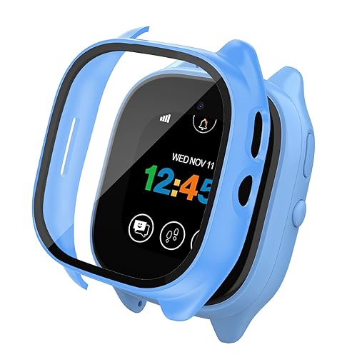 Kuaguozhe Tempered Glass Screen Protector Only Compatible For Gizmo Watch 3 For Kids,Blue