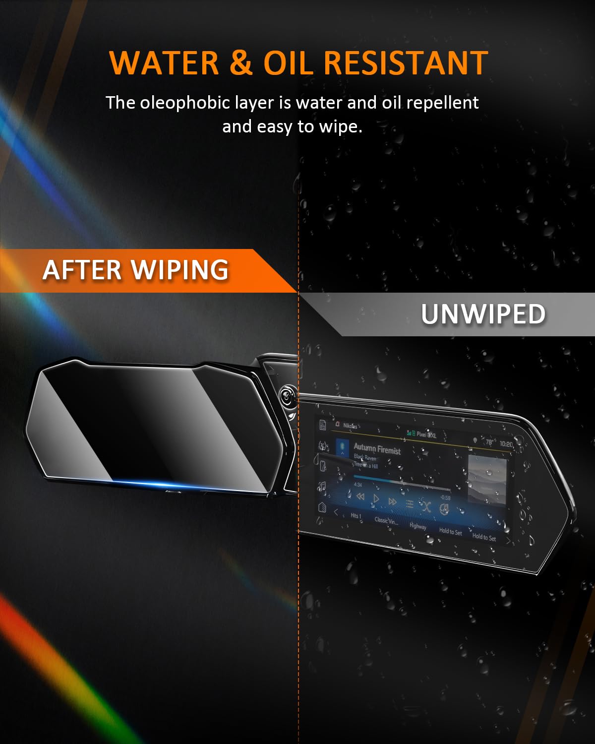 Cdefg 2 Pack Trax 2024 2025 Screen Protectors (11 Inch Touchscreen & 8 Inch Gauges), For 2024 2025 Chevrolet Trax Accessories (Lt, 2Rs, Activ), Tempered Glass, Not For Ls 1Rs 8 Inch Touchscreen