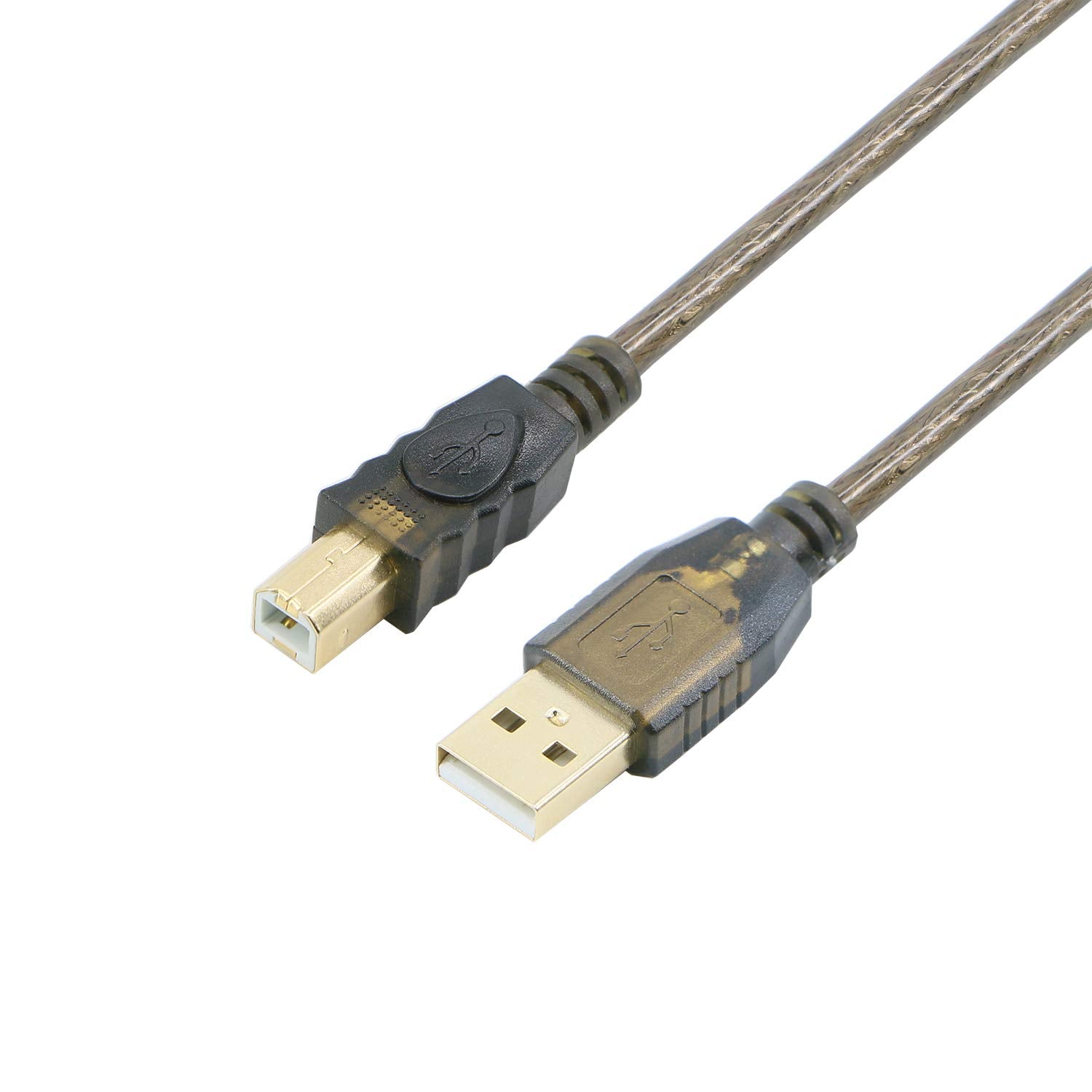 Pasow Usb 2.0 Cable A Male To B Male Cable For Printer Scanner (50 Feet)
