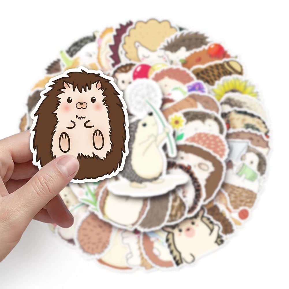 Hedgehog Stickers |50Pcs Hedgehog Waterproof Vinyl Decals For Bike Water Bottles Laptop Bicycle Refrigerator Cup Luggage Compute