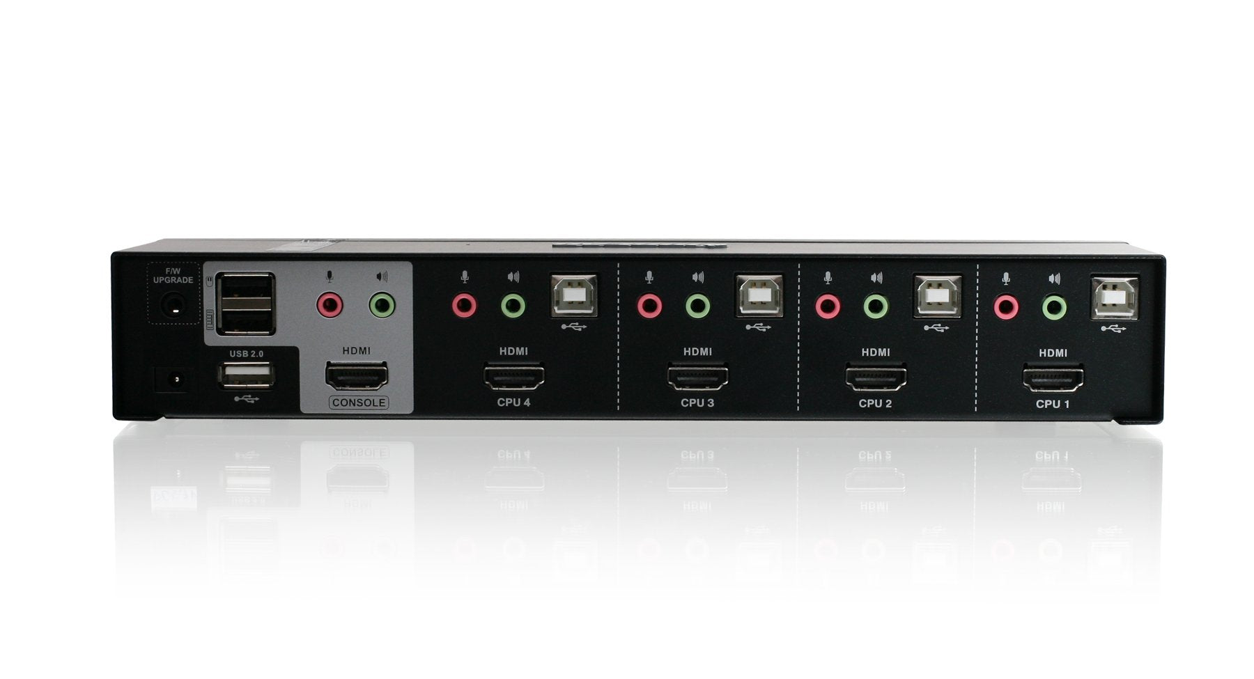 Iogear 4 Port Hdmi Multimedia Kvm Switch With Audio, Usb 2.0 Hub And Hdmi Kvm W/Full Set Of Cables, (Gcs1794 Taa Compliant)