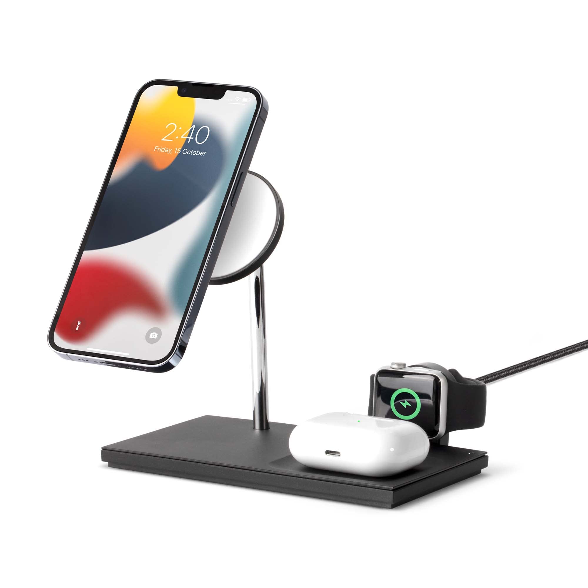 Native Union Snap 3-in-1 Magnetic Wireless Charger - for iPhone Air, 17, AirPods Pro & Apple Watch - Detachable Watch Puck with