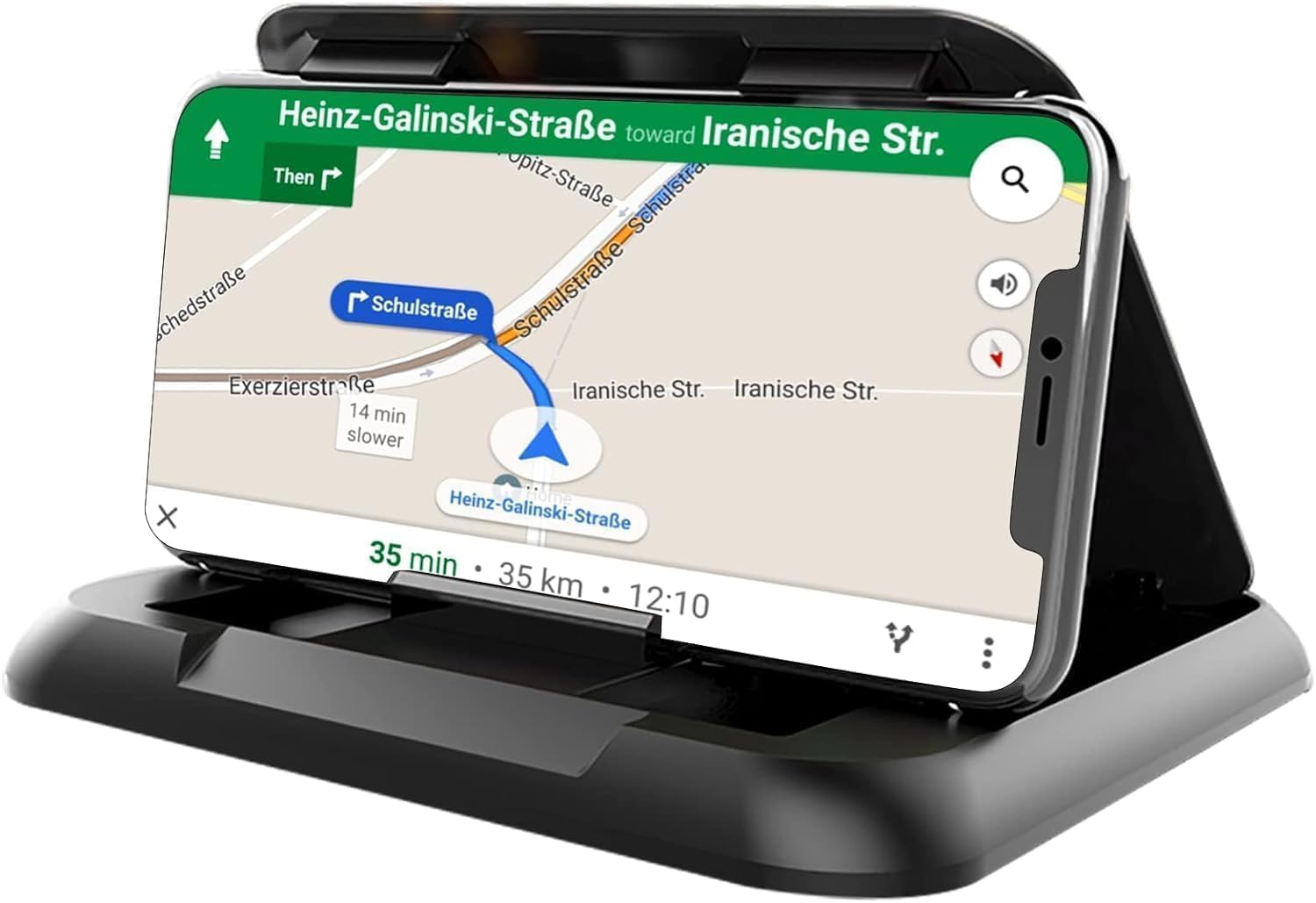 Universal Car Phone Holder & Dashboard Mount - Anti-Slip Phone Cradle Pad For Iphone, Samsung, Android & All Smartphones - Secur