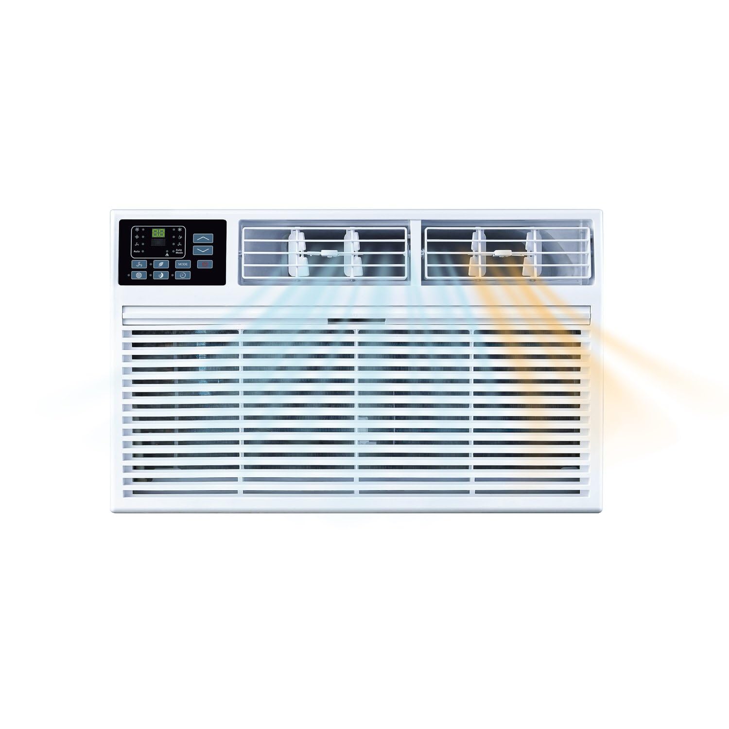 Whirlpool 10,000 BTU 230V Through-the-Wall Air Conditioner with Supplemental Heat, Dehumidifier and Remote, Wall AC Unit for Apa