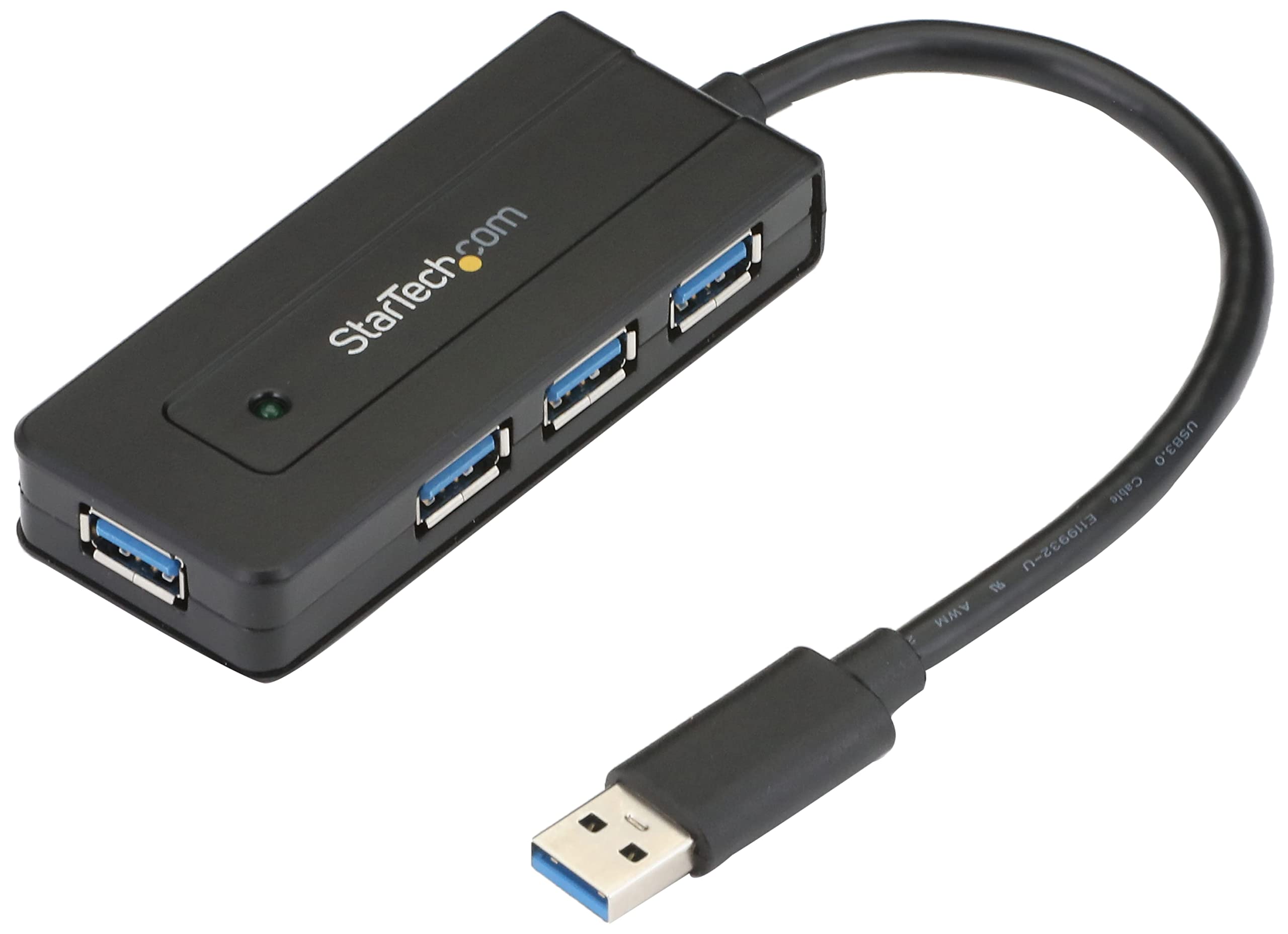 Startech.Com 4 Port Usb 3.0 Hub Superspeed 5Gbps With Fast Charge Portable Usb 3.1 Gen 1 Type-A Laptop/Desktop Hub - Usb Bus Pow
