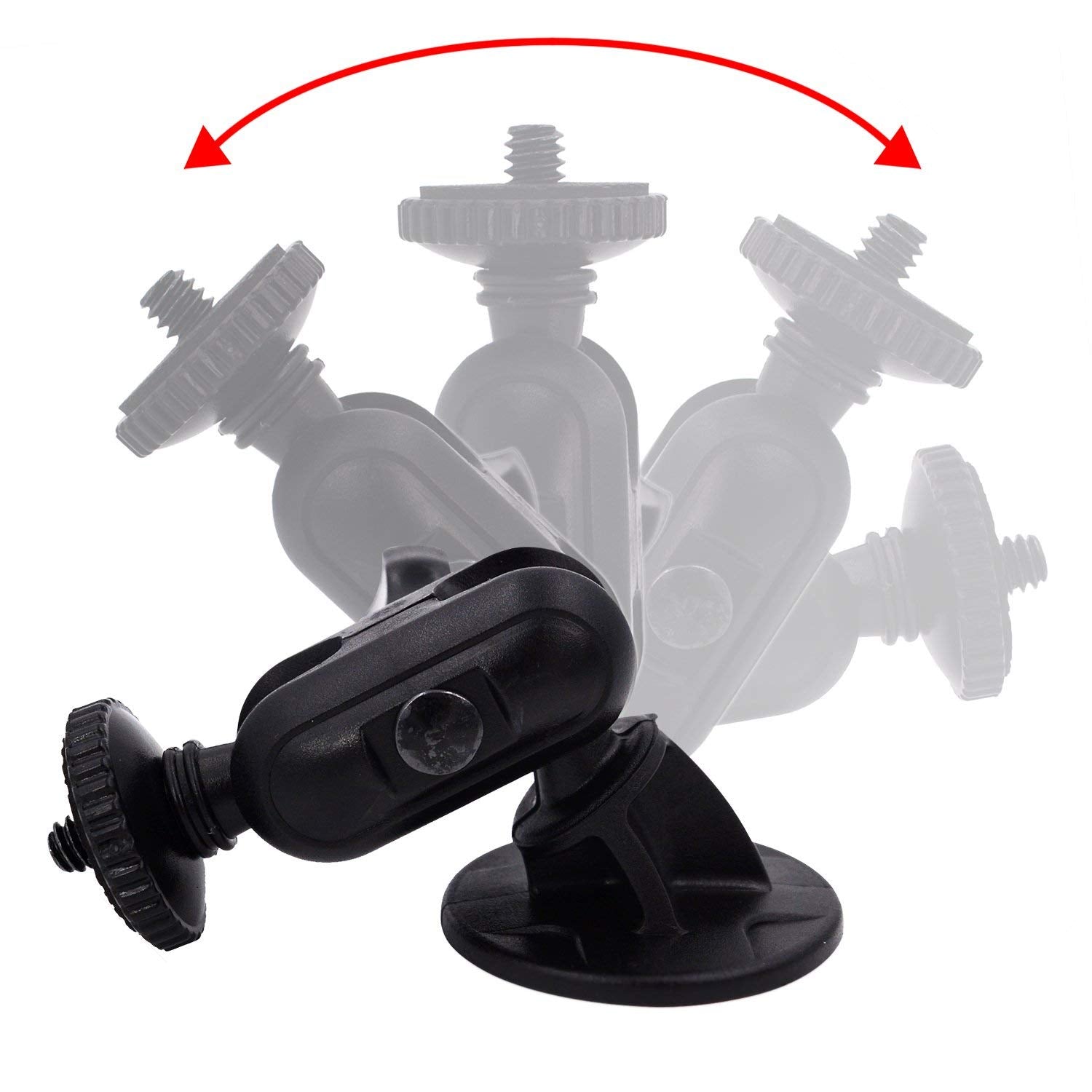 Isaddle Ch01C 1/4'' Thread Camera Mount Holder Mini Adhesive 16Mm Base   Dash Cam Permanent Tripod Windshield/Dashboard Mount Ho