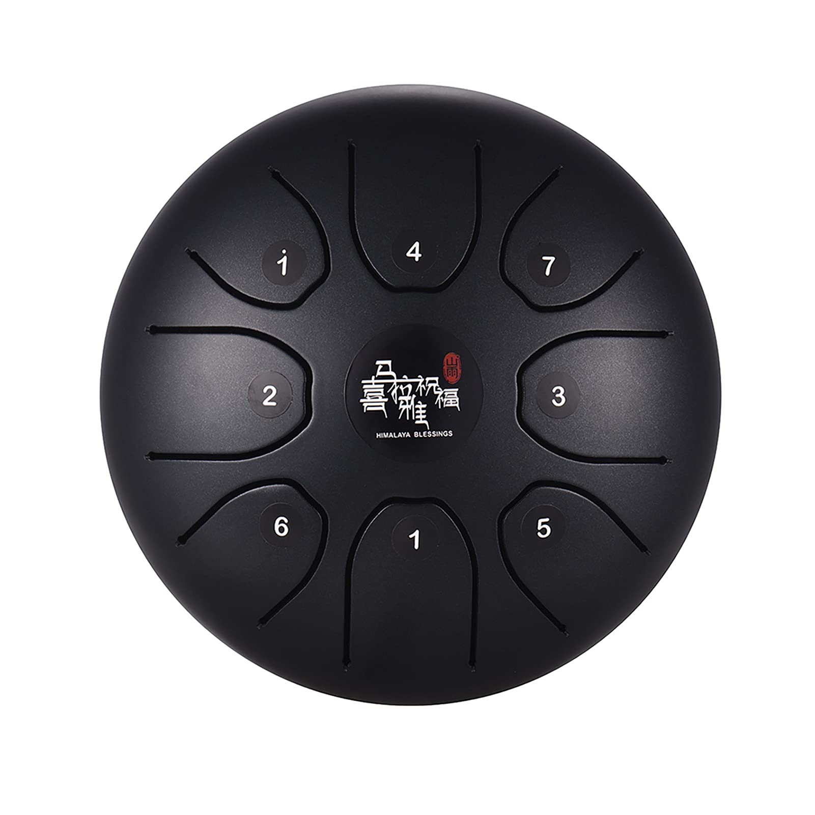 pekdi 5.5 Inch Mini 8Tone Steel Tongue Drum C Key Percussion Instrument Handpan Drum with Drum Mallets Carry Bag