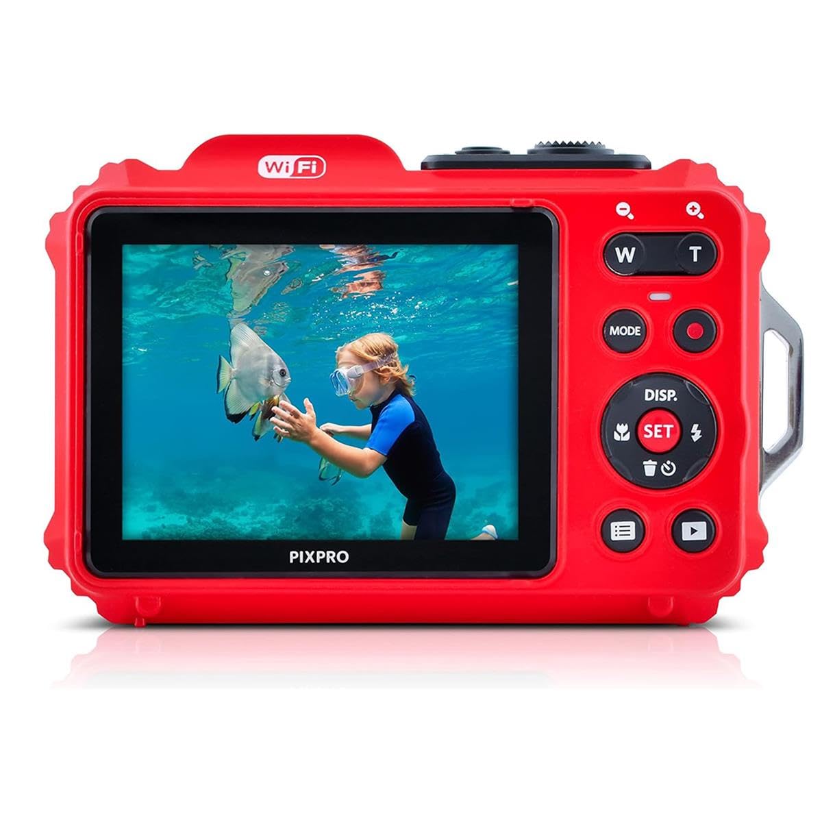 Kodak Pixpro Wpz2 Rugged Waterproof Digital Camera 16Mp 4X Optical Zoom 2.7 Lcd Full Hd Video, Red