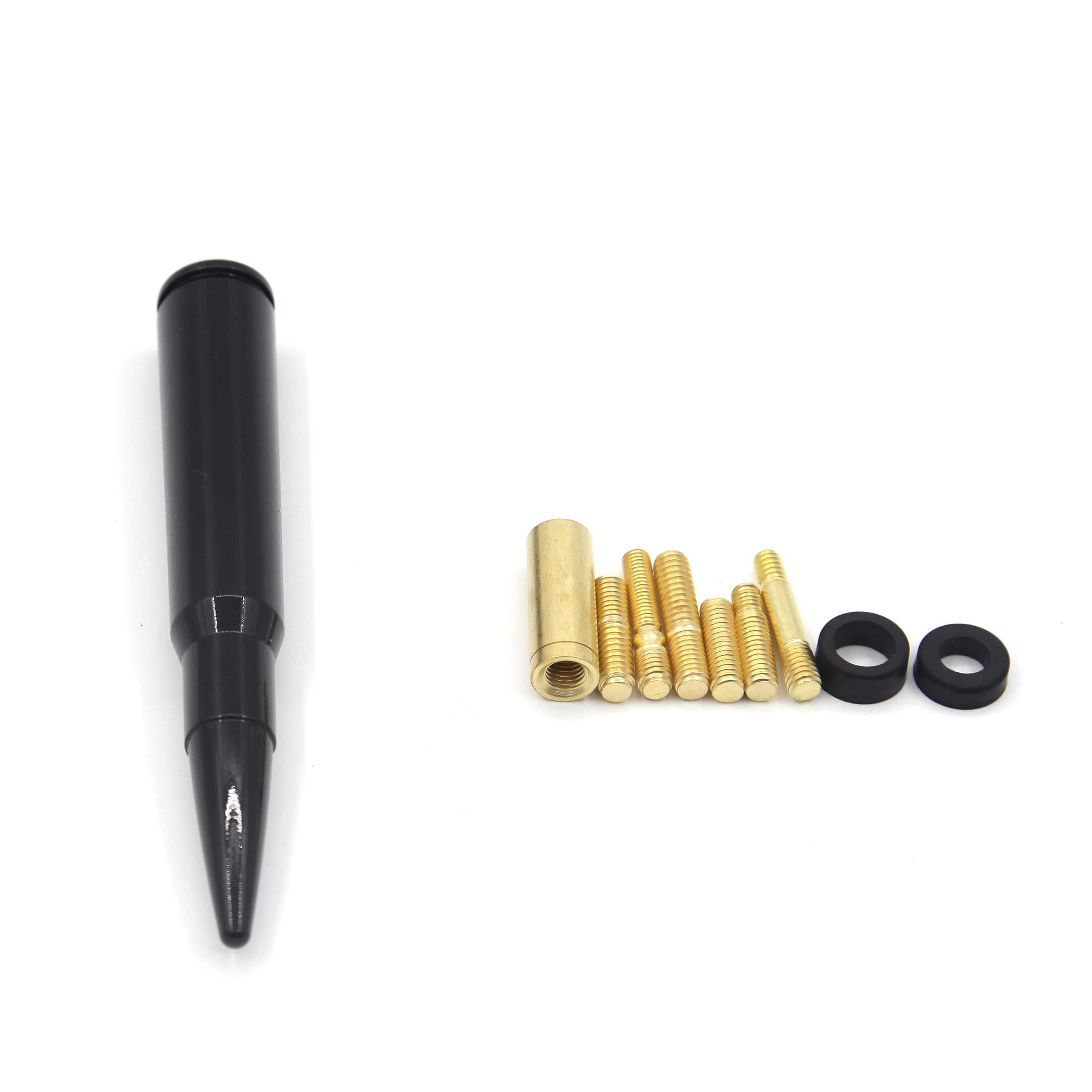 50 Cal Stubby Antenna Mast Fit For Car Track Antenna Delete Replacement, Ford F150 F250 F350 Ram 1500 2500 Gmc Denali Chevy Pick Up Upgrade Signal Models