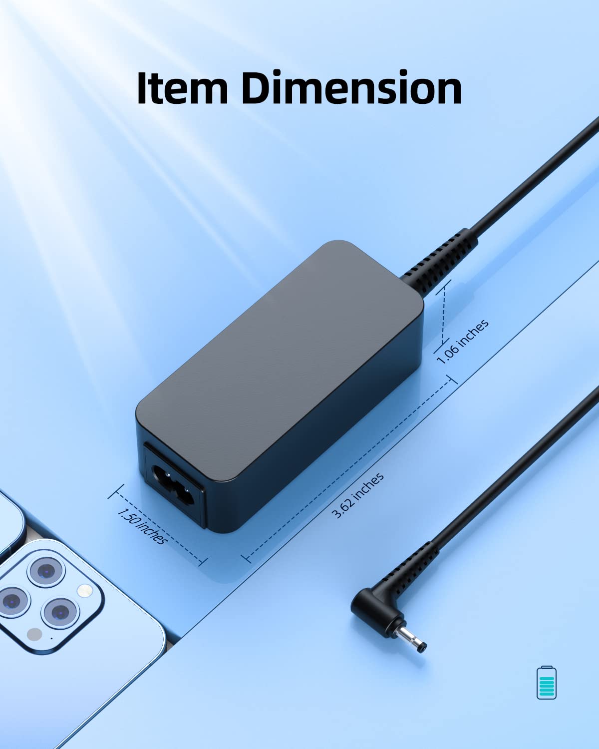 45W Ac Charger Fit For Lenovo Ideapad Slim 1 1 14 1 15 1 11 1 14Ast 05 1 11Ast 05 1 14Igl7 1 15Ijl7 1 14Igl05 1 14Ada05 1 14Ijl7 1 11Igl05 1 11Ada05 1 15Igl Laptop Power Supply Adapter Cord