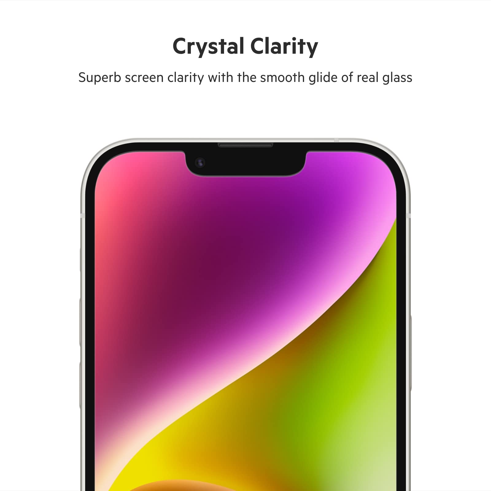 Belkin Iphone 14, Iphone 13 Pro Screen Protector, Ultraglass Compatible With Iphone 13 And Iphone 13 Pro, Antimicrobial Treated,