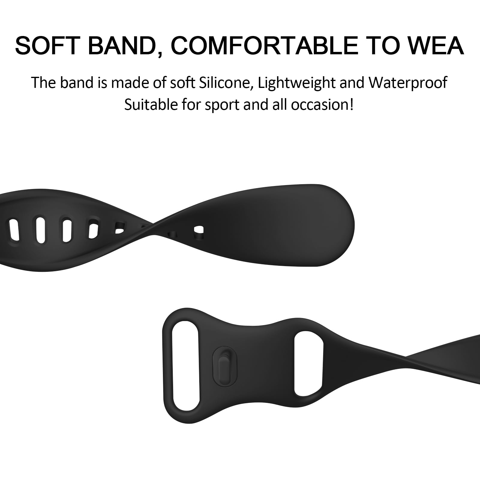 Replacement Band For Amazfit Gtr 4, Gtr 3 Pro, Bip 5 Smart Watch - 22Mm Soft Silicone Wristband Sport Strap For Men & Women, Bla