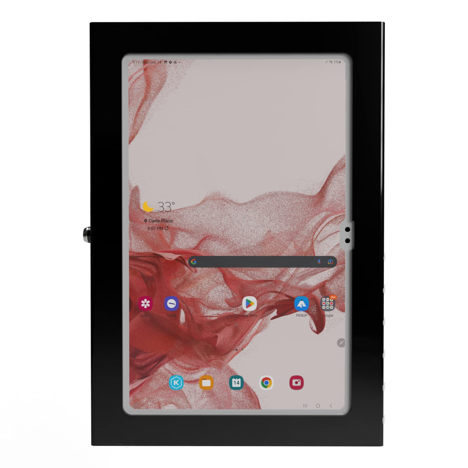 Tabcare Locking Anti Theft Metal Case For Samsung Galaxy Tab S10 S9 S8 Ultra 14.6' Tablet For Kiosk, Pos, Store, Show Display, Time Clock (Tab S8/S9/S10 Ultra, Black)