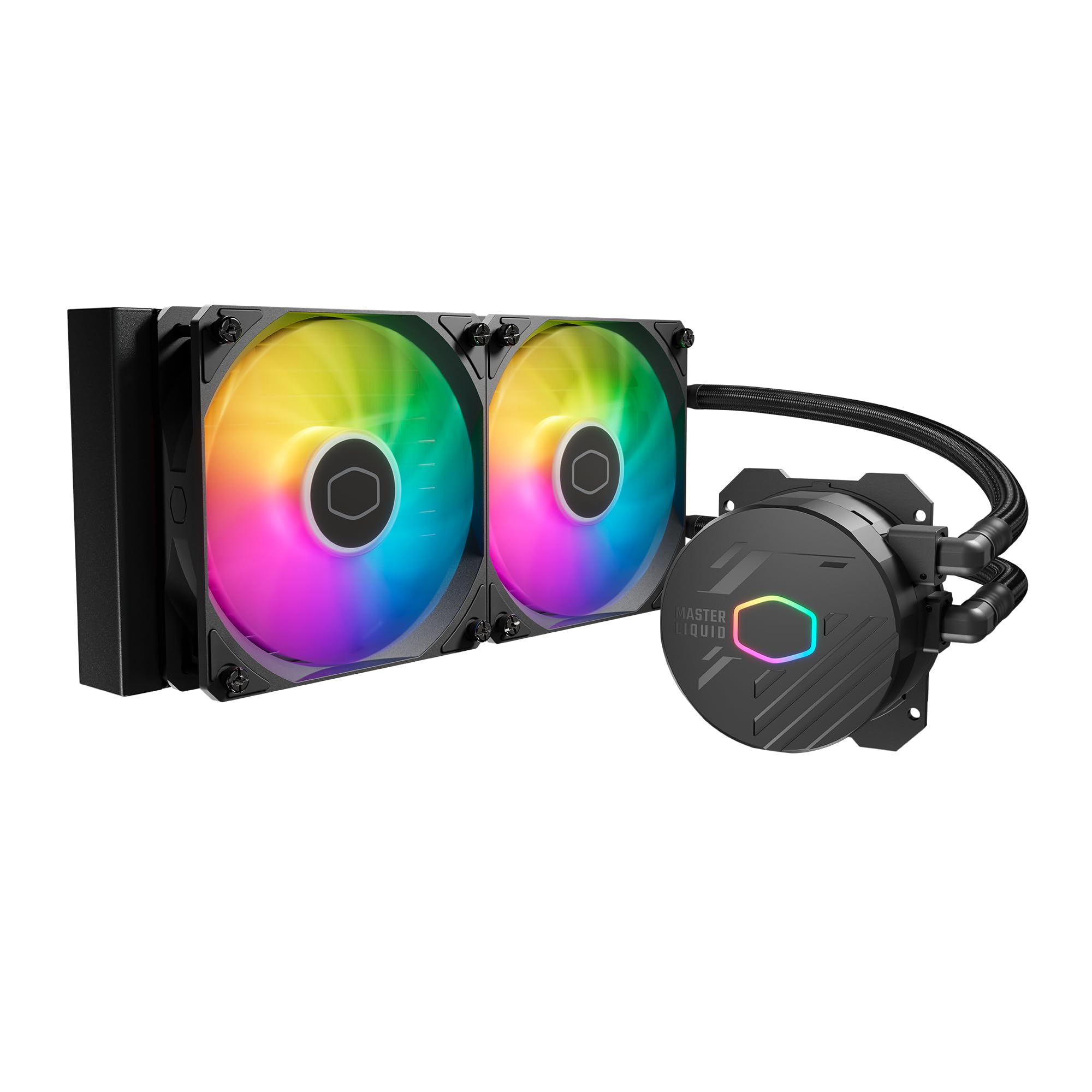 Cooler Master MasterLiquid 240L Core 240mm Close-Loop AIO Liquid Cooler, ARGB Sync, Gen S Coldplate Pump, 120mm PWM, CryoFuze 14
