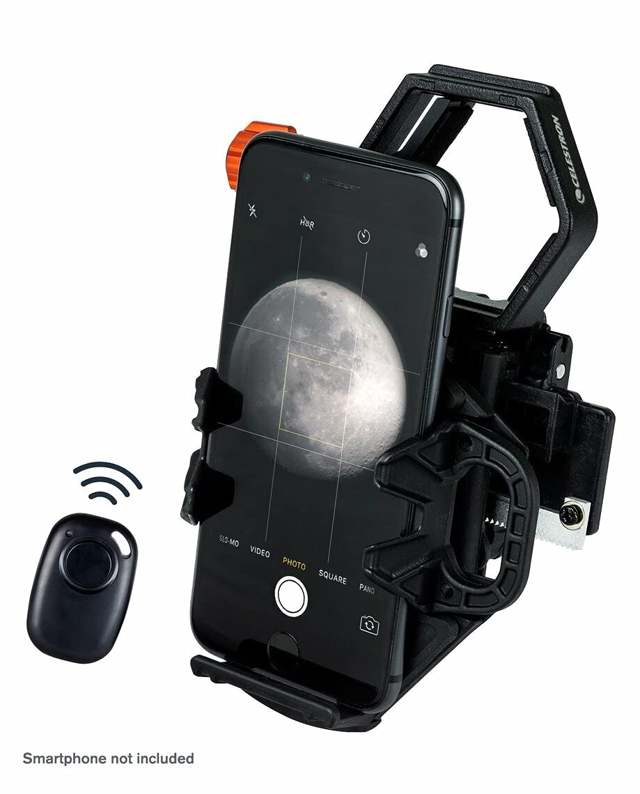 Celestron - Nexgo Dx Kit - Universal Smartphone Adapter - Digiscoping Smartphone Adapter - Bonus Bluetooth Shutter Release Remot
