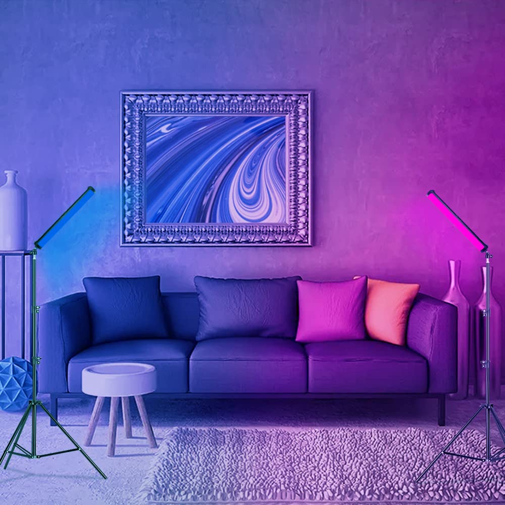 Rgb Led Video Light Wand Stick, 360 Full Color Portable Studio Handheld Photography Lighting Wand 5000Mah Rechargeable Battery &