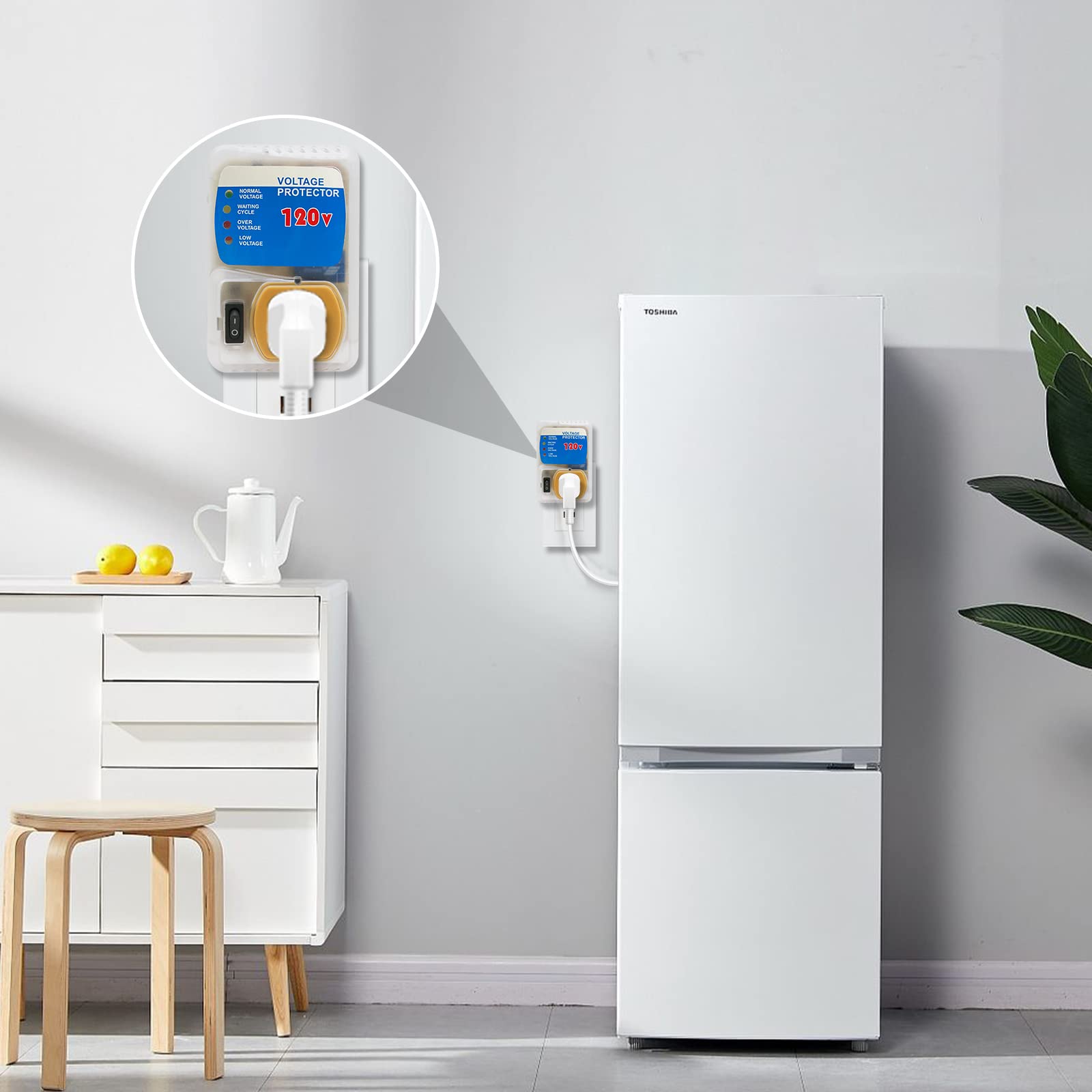 [Etl Listed] Bseed Surge Protector, Surge Protector Outlet For Home Appliances, Power Surge Protector Suit For Refrigerator, Tv,