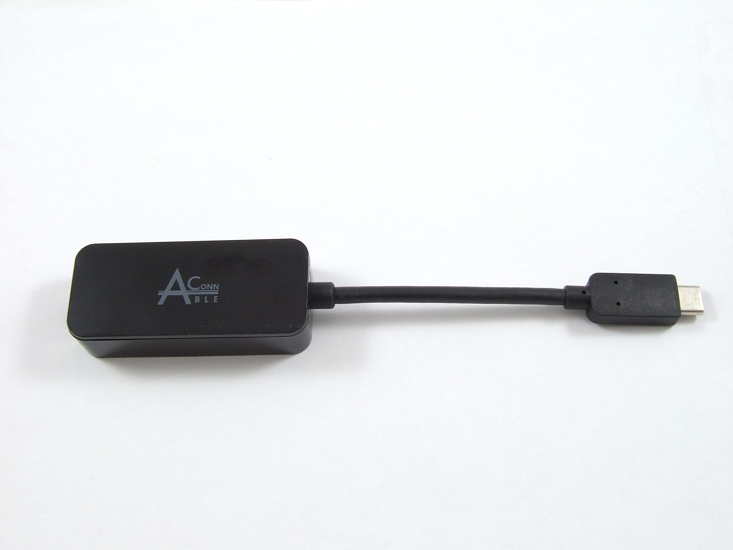 Ableconn Usbce1003 Usb C To Gigabit Ethernet Adapter (Black)   Gigabit Rj45 To Usb Type C Ethernet Lan Network Adapter