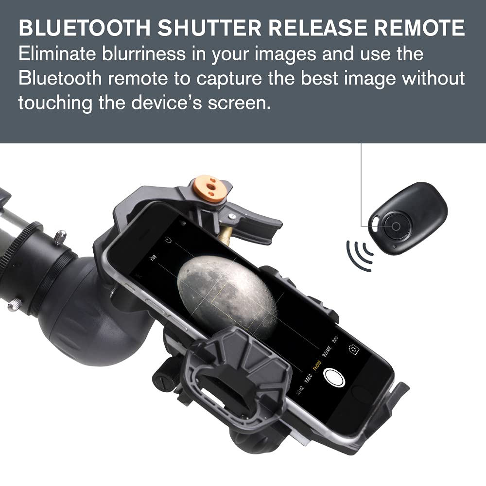 Celestron - Nexyz Dx Kit - 3-Axis Universal Smartphone Adapter - Digiscoping Smartphone Adapter - Bluetooth Shutter Release Remo
