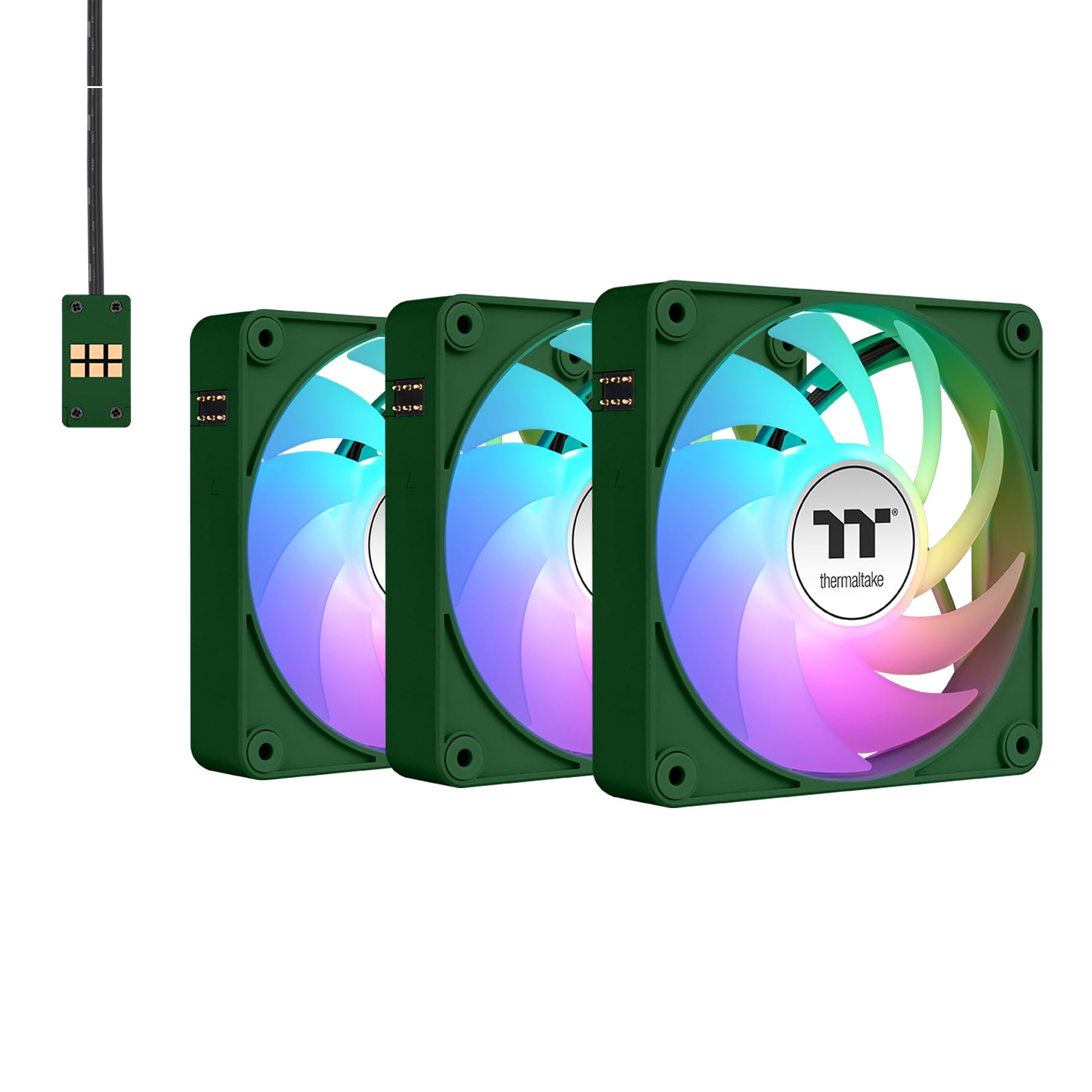 Thermaltake CT120 EX ARGB Sync PC Cooling Fan 3 Pack, PWM 500~2000 RPM, 5V Motherboard Sync, 16.8 Million Colors 9 LEDs, MagForc