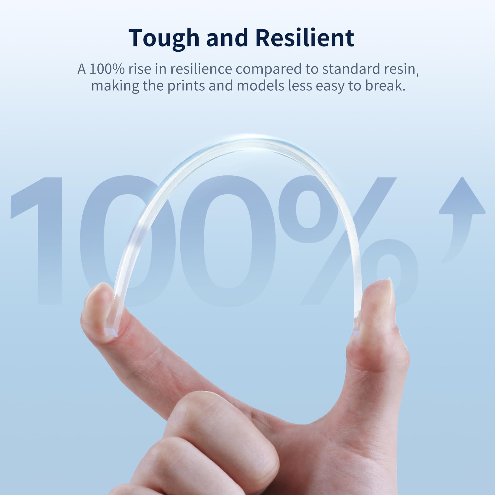 Anycubic High Clear 3D Printer Resin, Resist Yellowing And Highly Transparent, Tough And Resilient, Low Odor 3D Printing Resin,