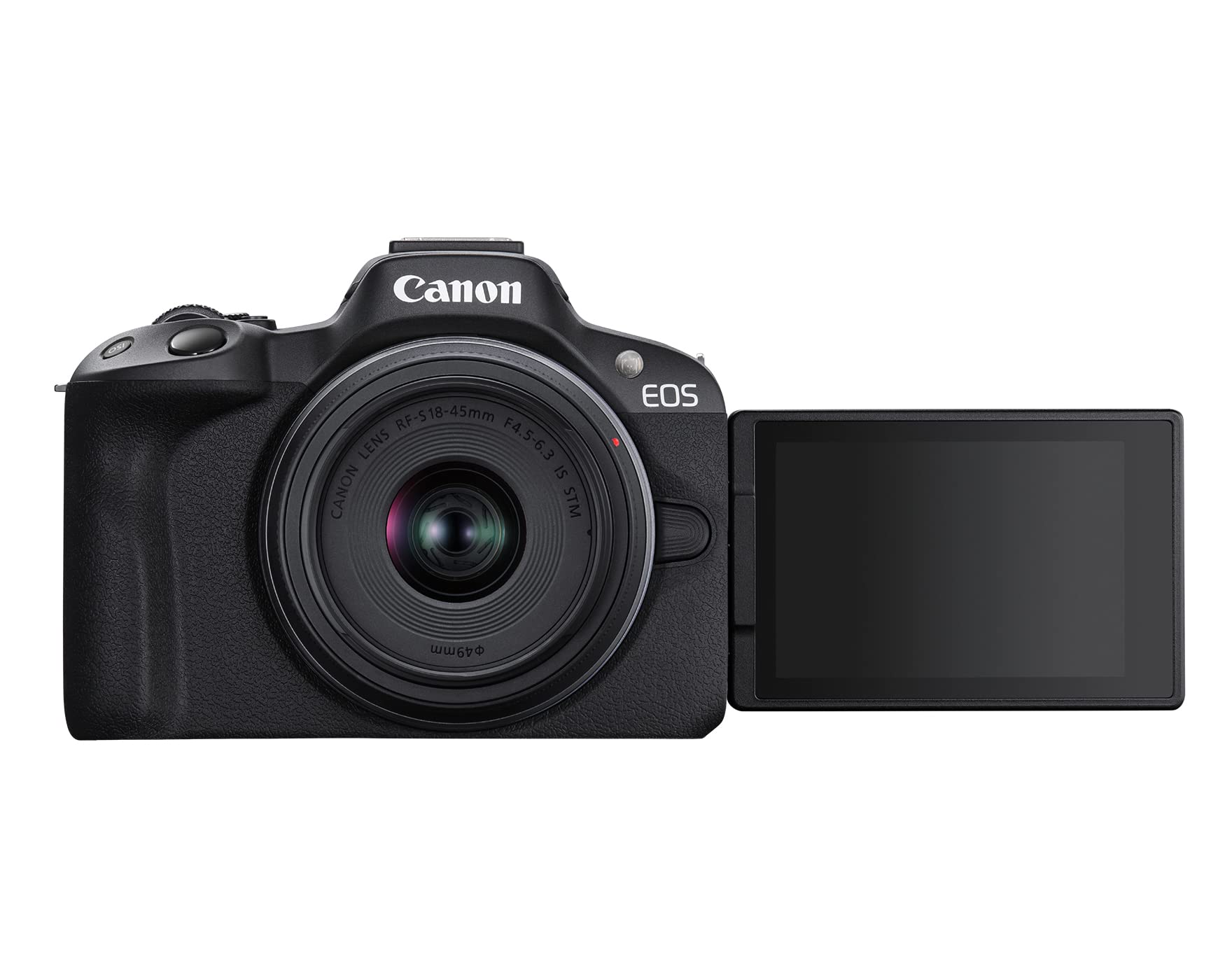 Canon EOS R50 Mirrorless Camera with RF S18 45mm F4.5 6.3 is STM & RF S55 210mm F5 7.1 is STM Lenses, 24.2 Megapixel CMOS (APS C) Sensor, 4K Video, Content Creator Vlogging Camera, RF Mount, Black