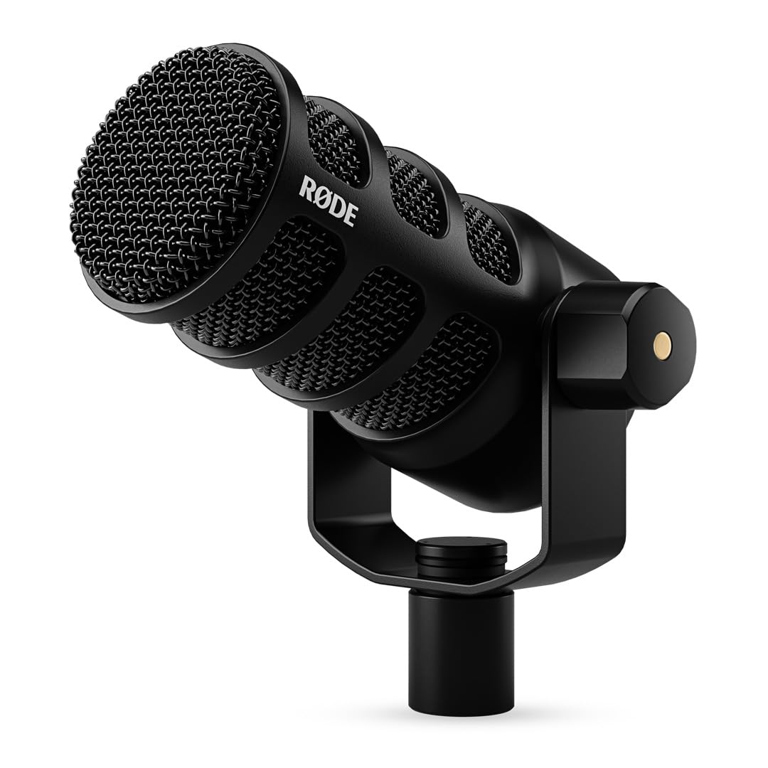 RDE PodMic USB Versatile Dynamic Broadcast Microphone With XLR and USB Connectivity for Podcasting, Streaming, Gaming, Music-Mak