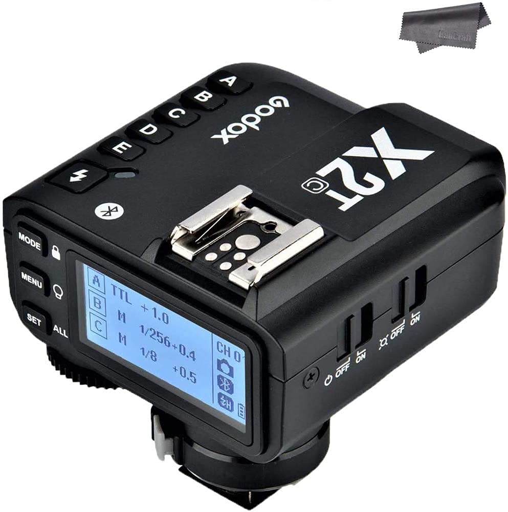 Godox X2T-C TTL Wireless Transmitter, 1/8000s HSS, Bluetooth Connection, 5 Separate Group Buttons, Relocated Control-Wheel, New 