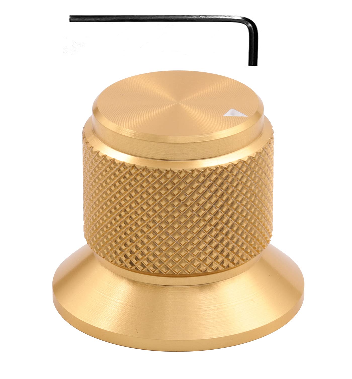 Szliyands 30 X 25 Mm Aluminum Alloy Potentiometer Control Knob Volume Audio Electric Guitar Bass Screw Type, For 6Mm Diameter Sh