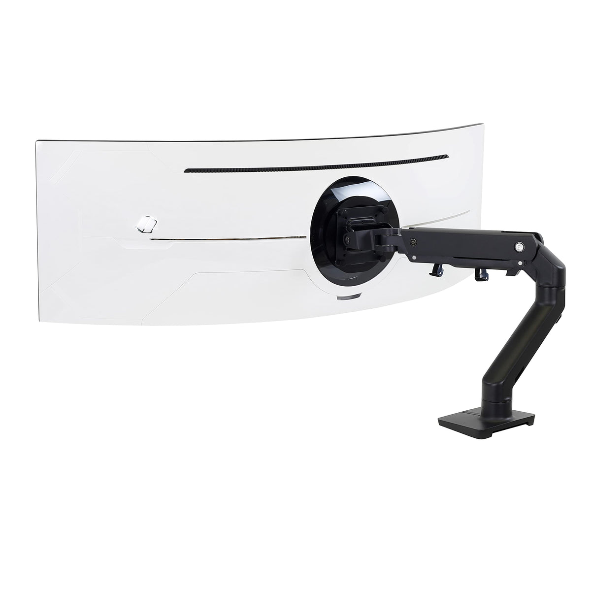 Ergotron   HX HD Premium Heavy Duty Gaming Monitor Arm, Single Monitor Desk Mount   for 1000R Curved Ultrawide Monitors Up to 49 Inches, 28 to 42 lbs, VESA 75x75mm or 100x100mm   HD Pivot, Matte Black