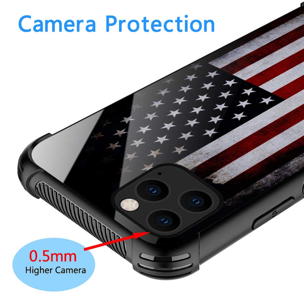 Zhegailian Case Compatible With Iphone 12 Pro Max,Old Flag Case For Iphone 12 Pro Max For Boys Men,Pattern Design Anti Scratch O