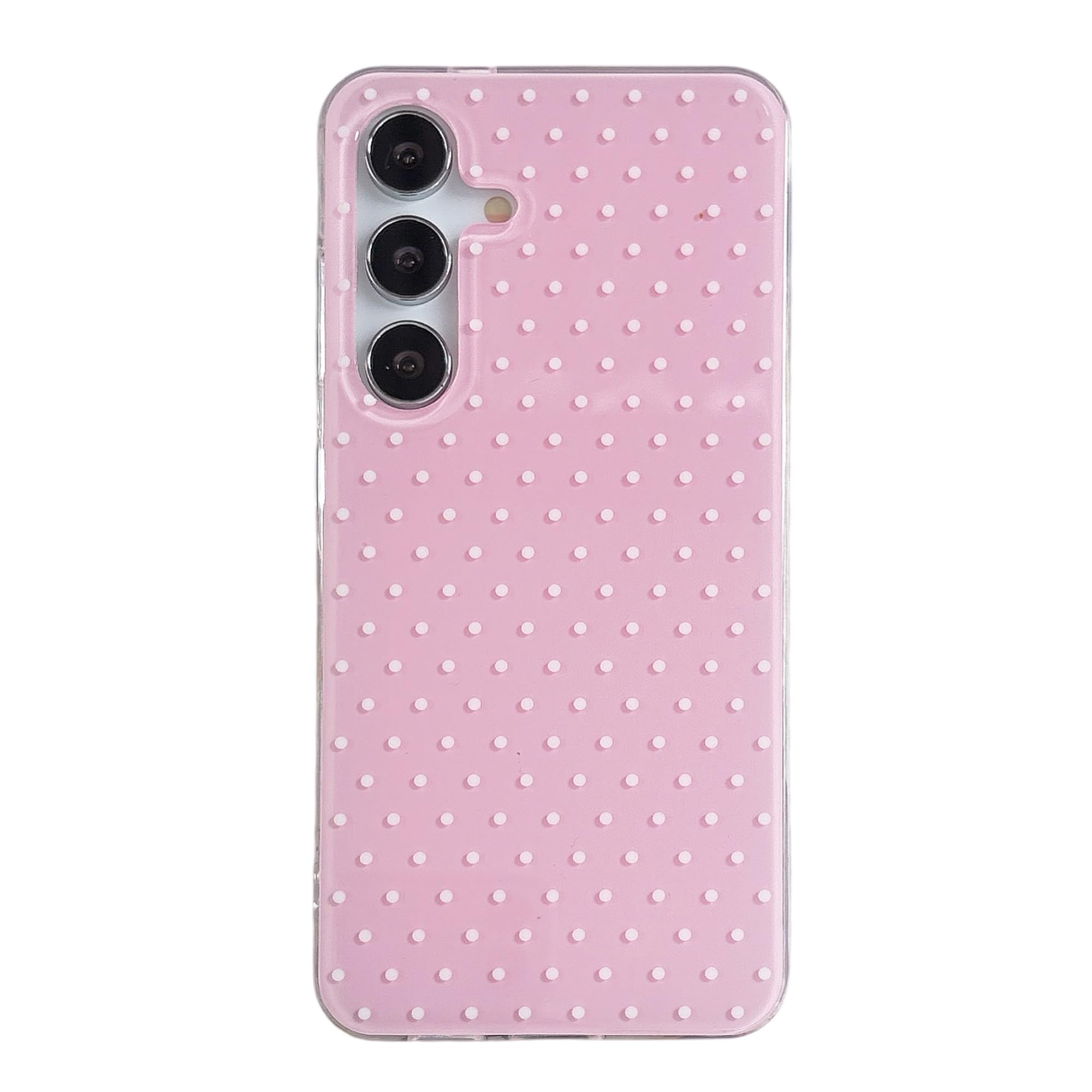 QLTYPRI Cute Phone Case for Samsung Galaxy S25 FE Case Polka Dot Fashion Aesthetic Design for Women Girls, Slim TPU Shockproof P