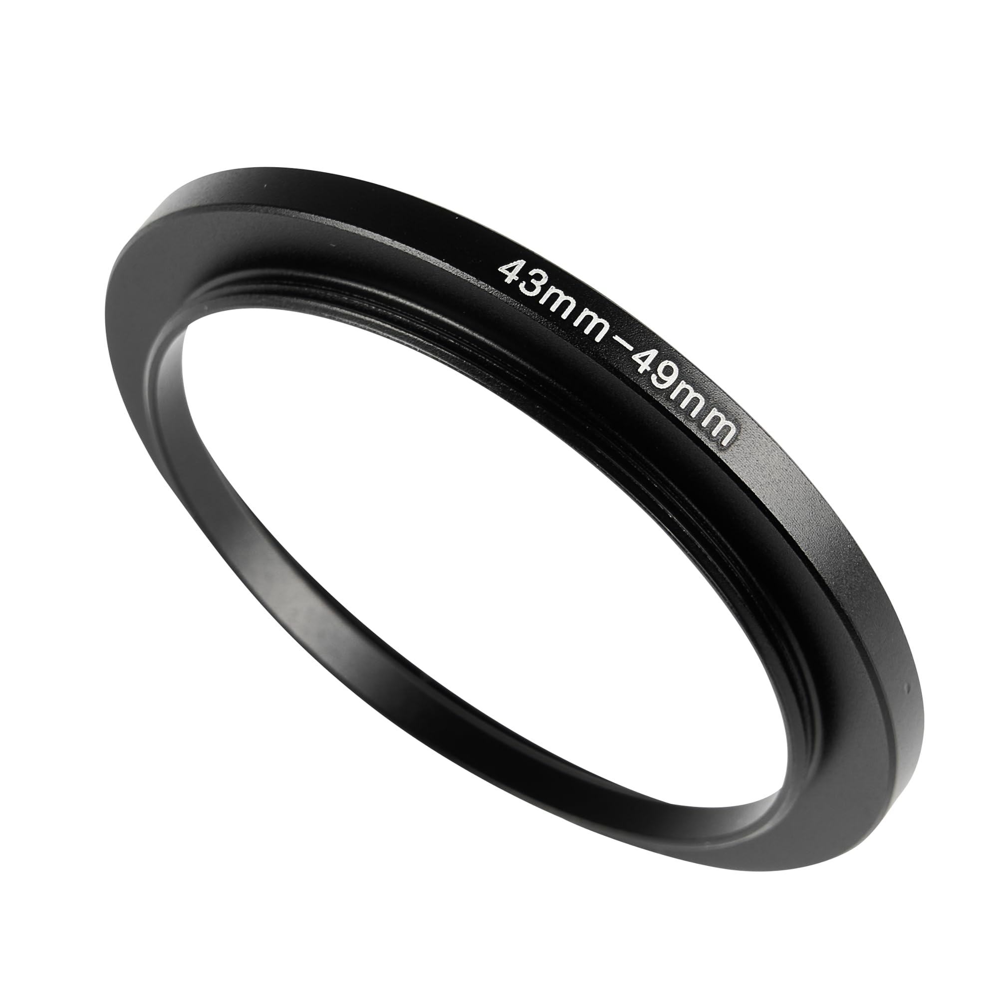 Wiiye 43Mm To 49Mm Step Up Ring Adapter,43Mm To 49Mm Step Up Filter Ring,For All Brands Uv Nd Cpl Metal Stepping Up Ring Adapter