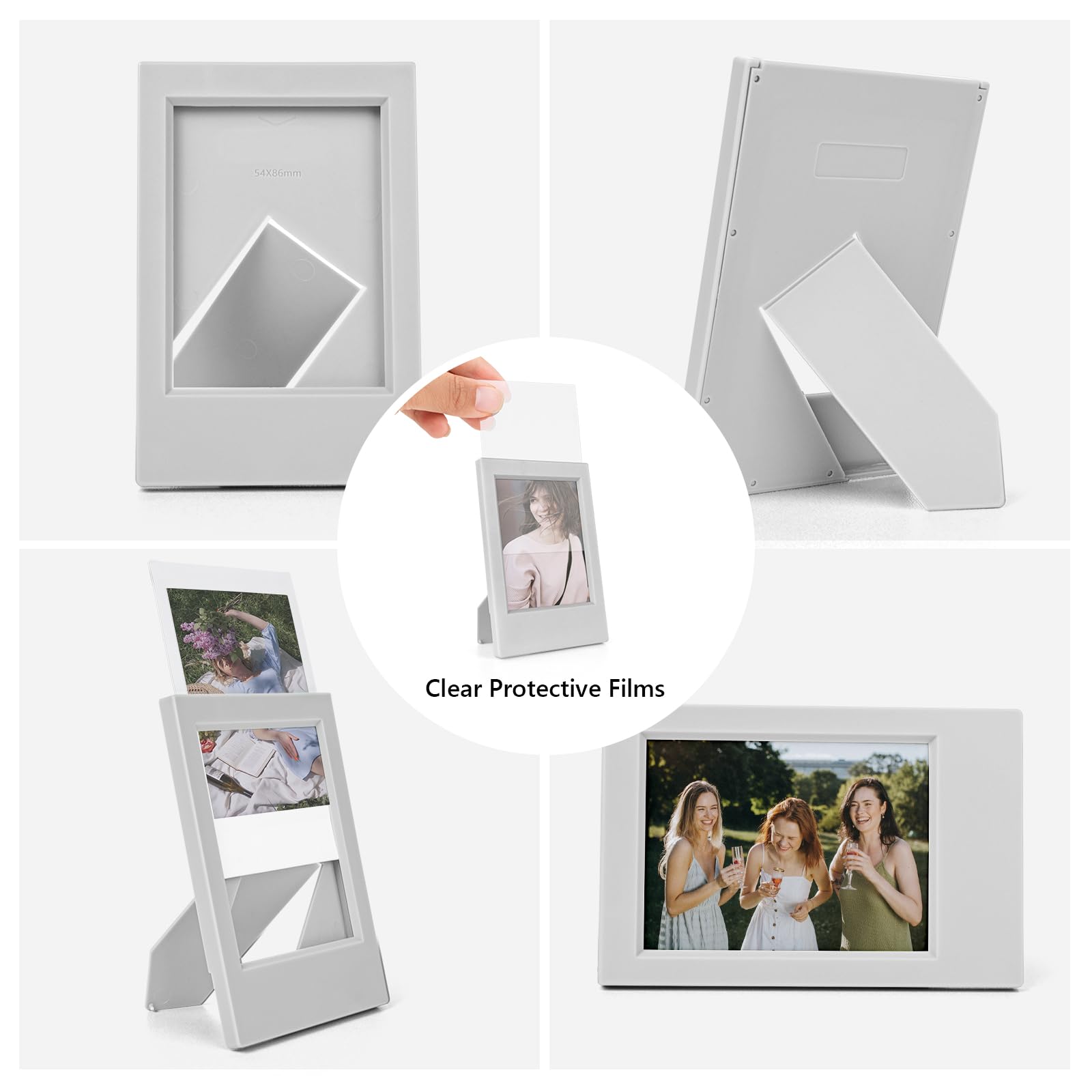 Hiyqin 2X3 Mini Photo Frames   8 Pack Mini Picture Frames For Fujifilm Instax 3    Instant Film   For Instax Mini 12 11 9 8 99 7