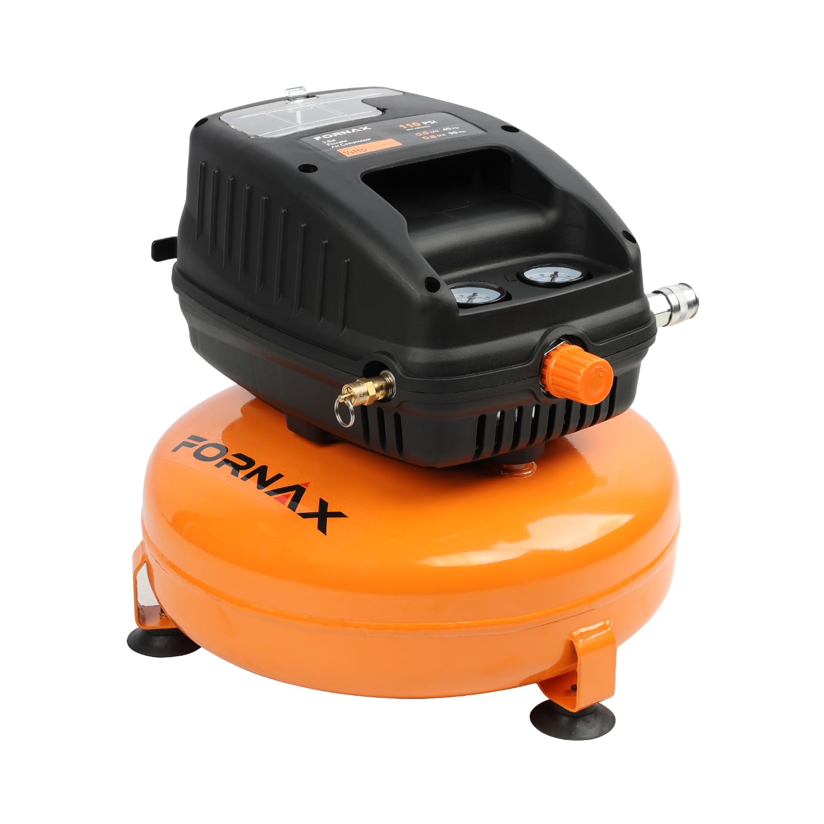 Fornax Pancake Air Compressor, 3 Gallon, 110 Psi Portable Air Compressor, Oil Free