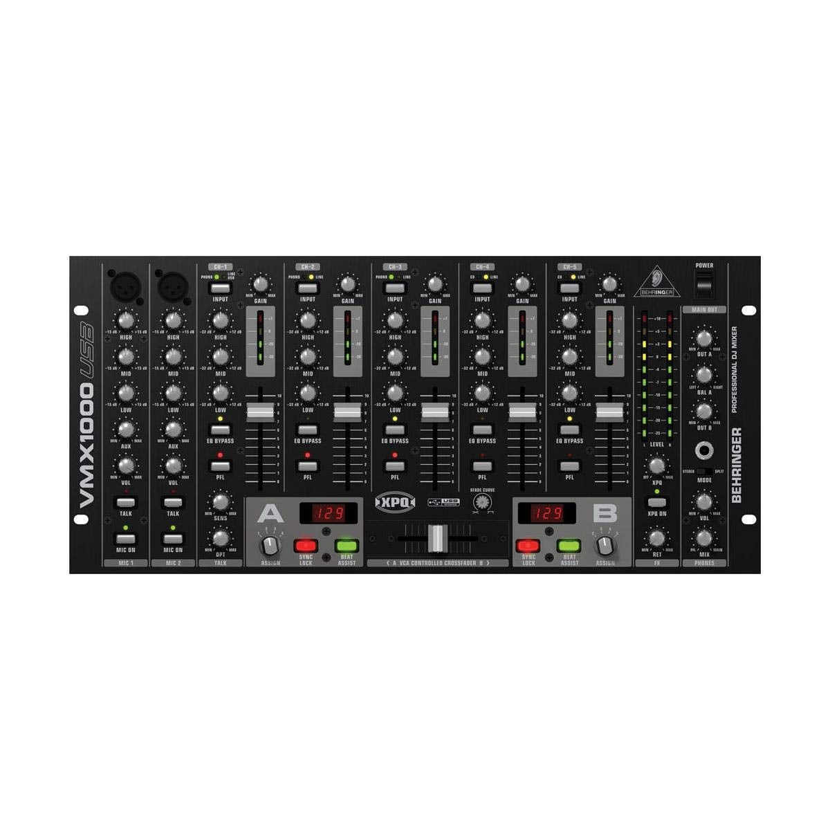 Behringer Pro Mixer Vmx1000Usb 5 Channel Dj Mixer